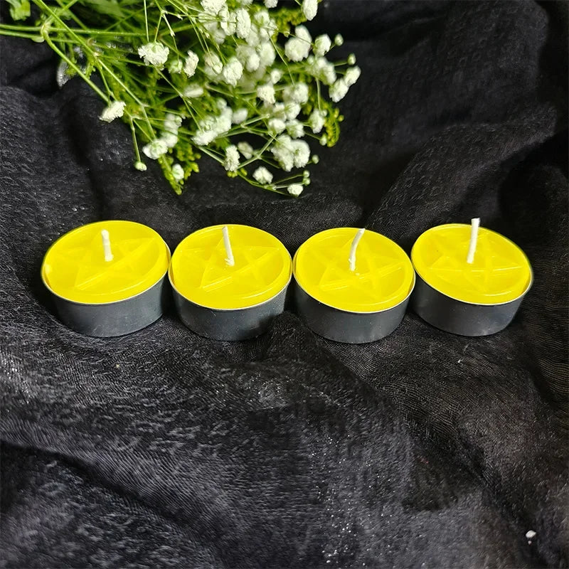 Pentacle Beeswax Tea Light Candles