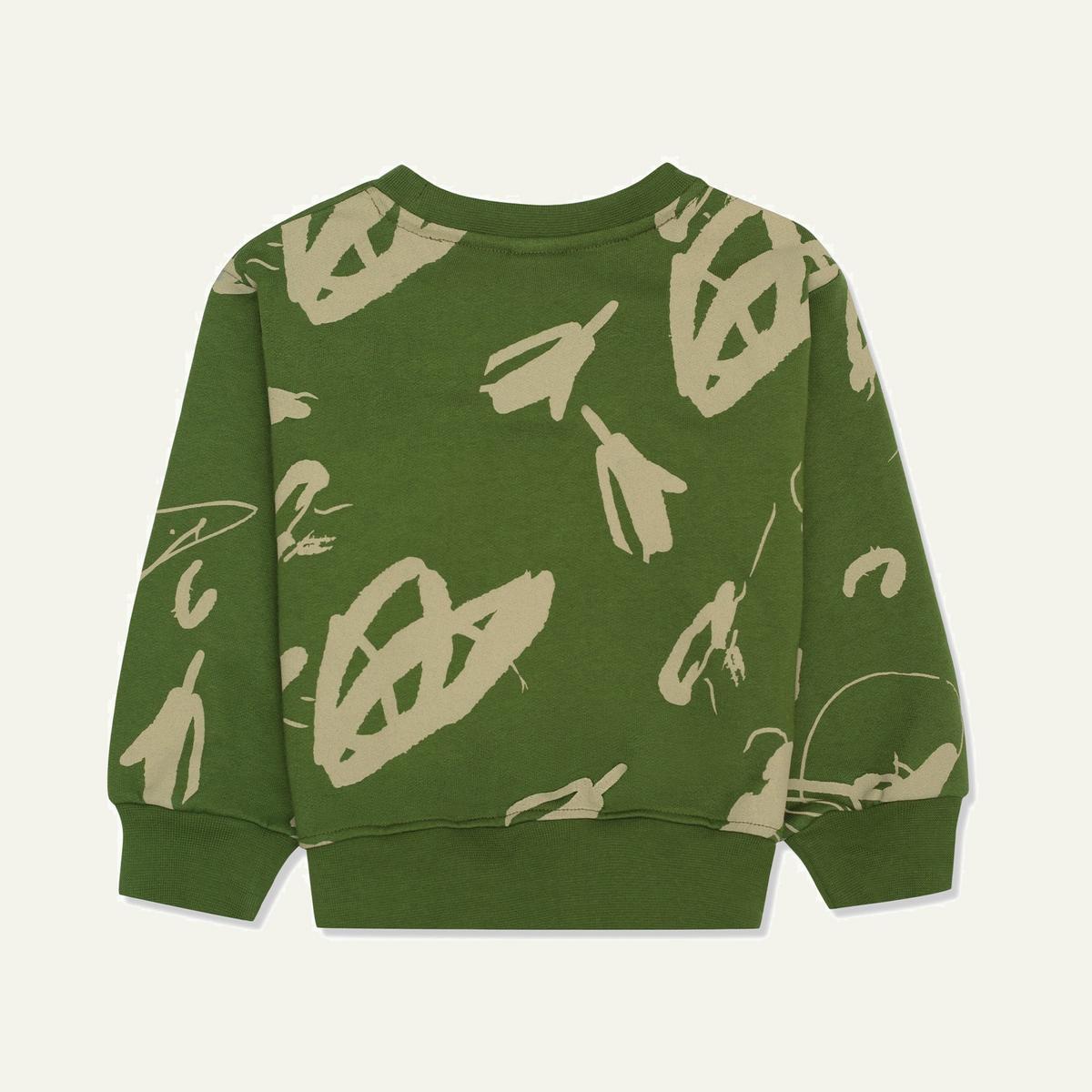 Nature's Canvas Kid Sweatshirt - Jungle Green/multi