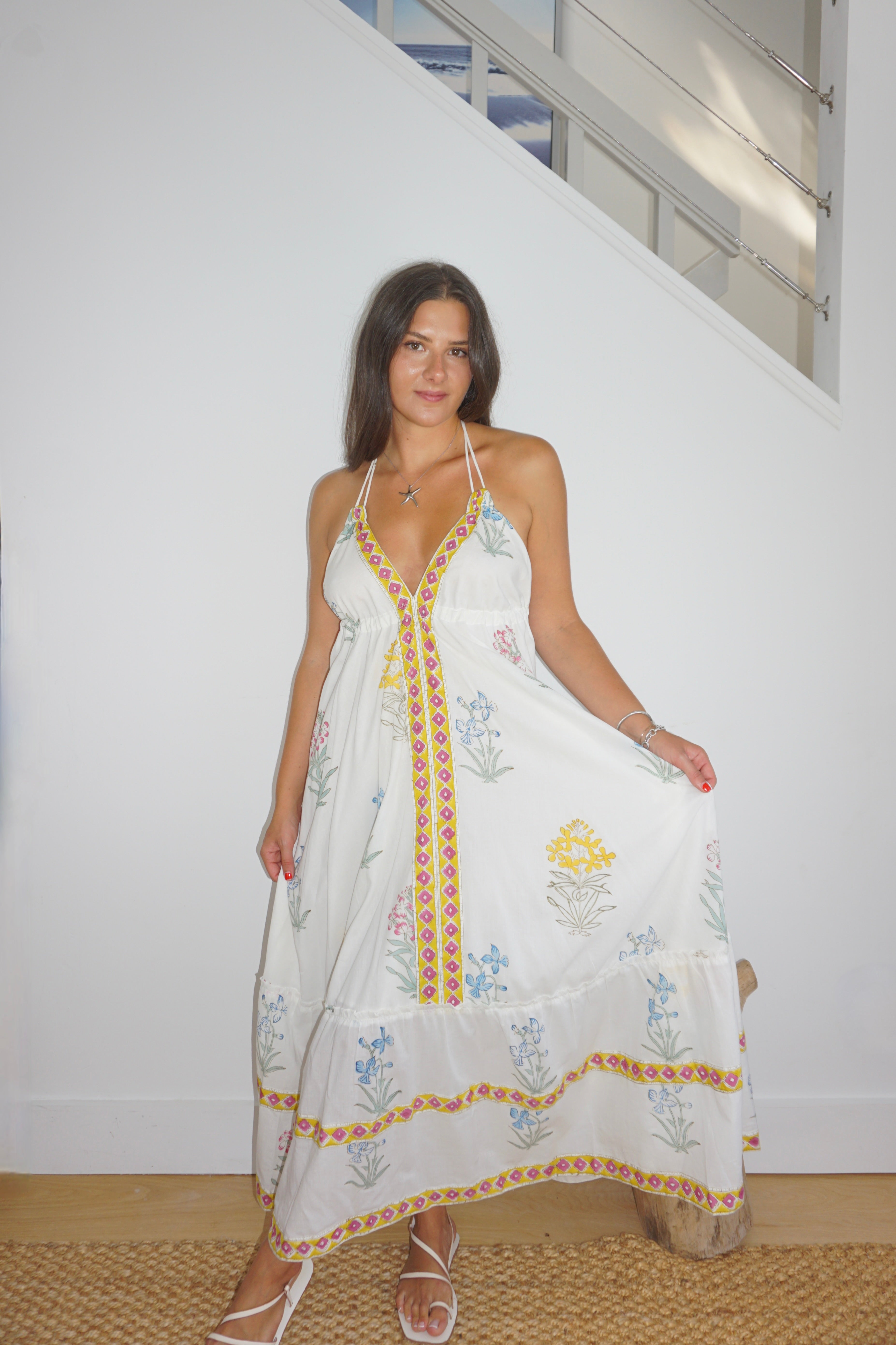 Ziggy Dress in Mixed Print Floral