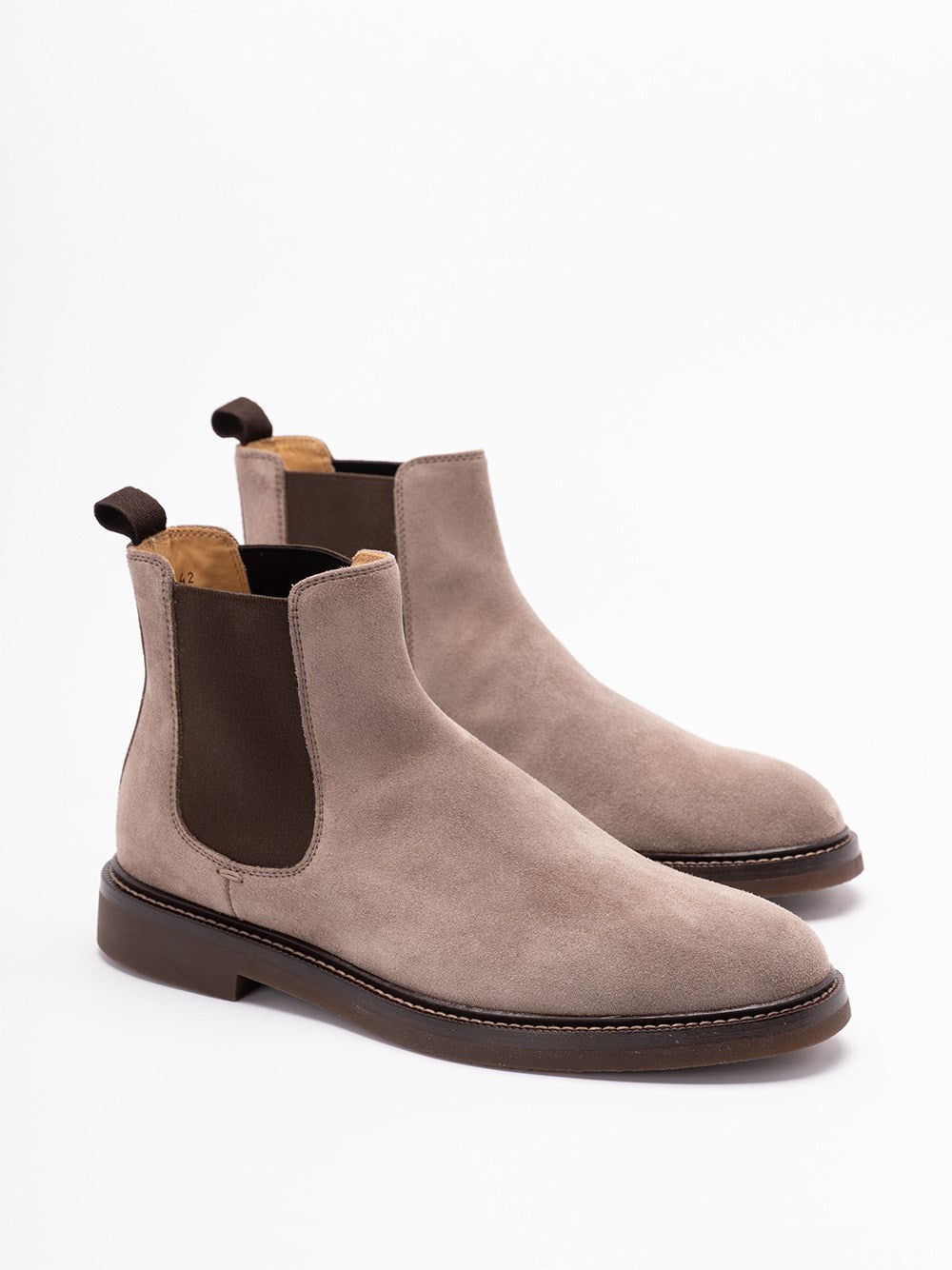Brunello Cucinelli Men Suede Chelsea Boots