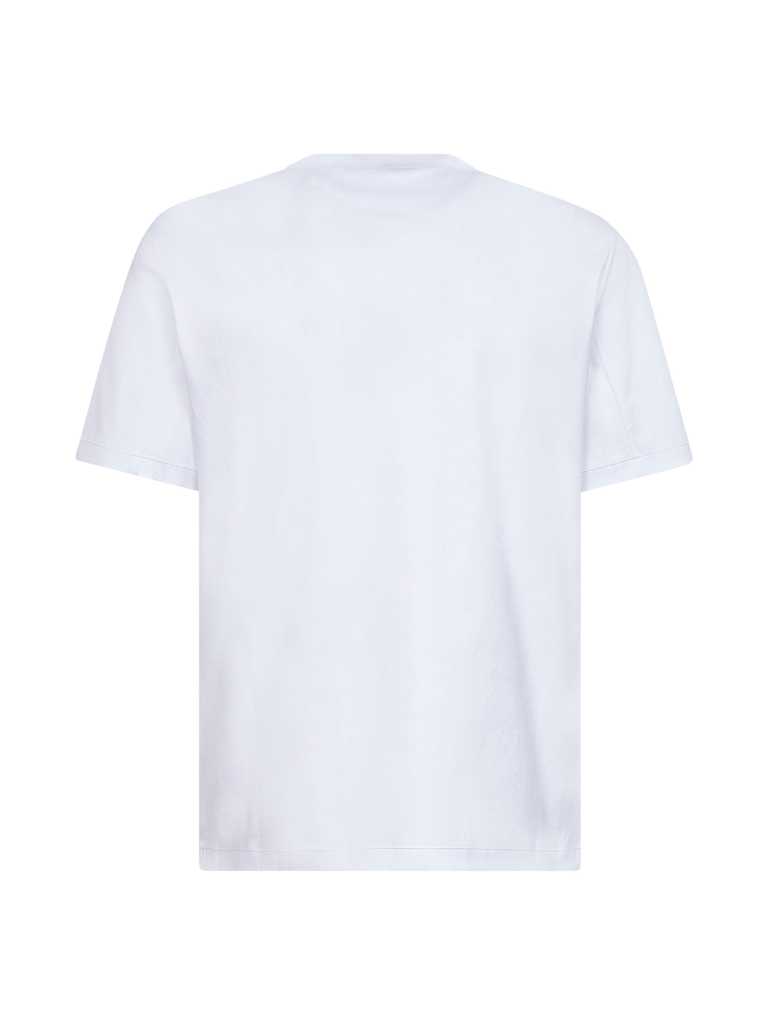 Brunello Cucinelli Men White Solomeo Crest Crewneck T-Shirt