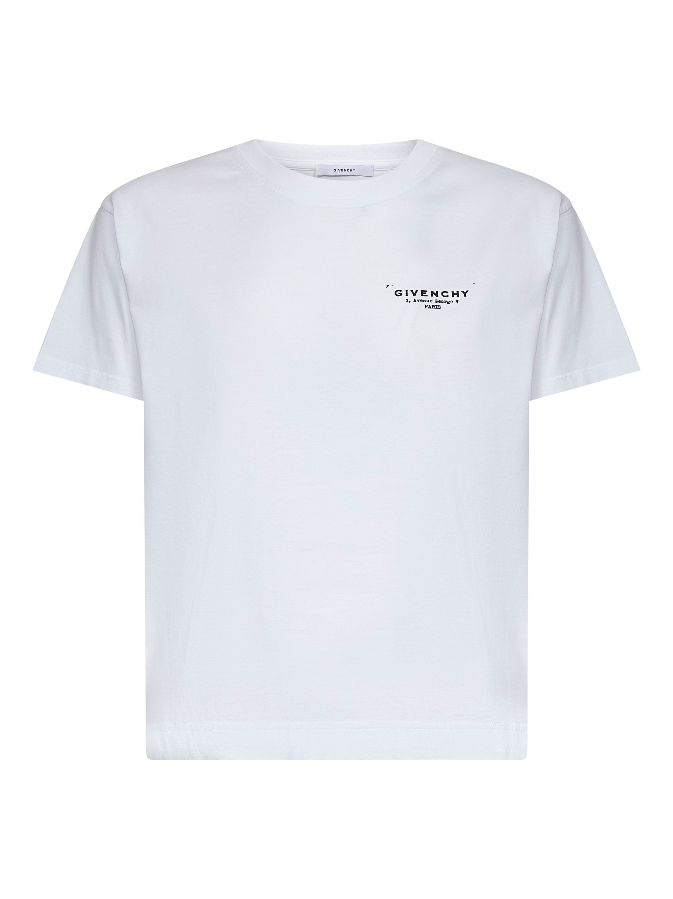 Givenchy Women White Cotton Jersey Crewneck T-Shirt