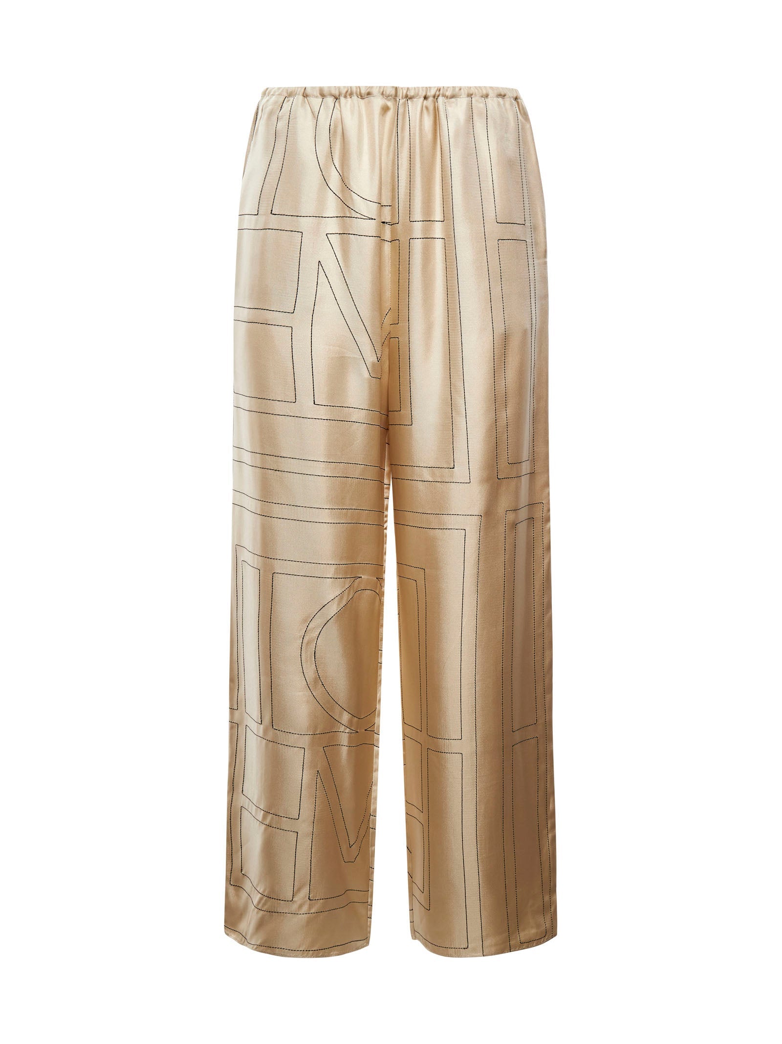 Toteme Women Monogran Silk Trousers Toteme