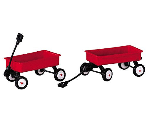 Red Wagons Set Of 2