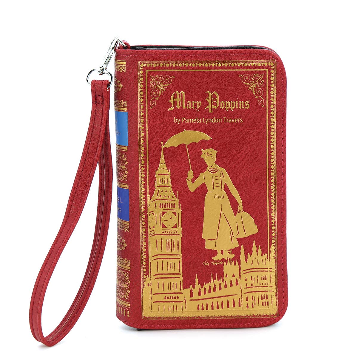 Mary Poppins Book Wallet Wristlet - RED