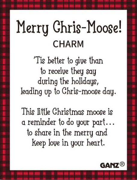 Merry Chris-Moose!  Pocket Charm