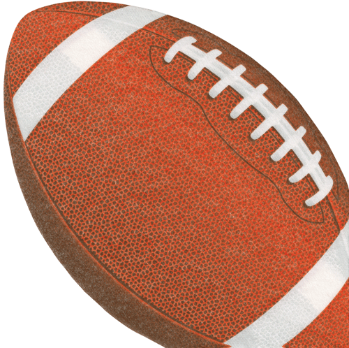 Football Die-Cut Luncheon Napkins