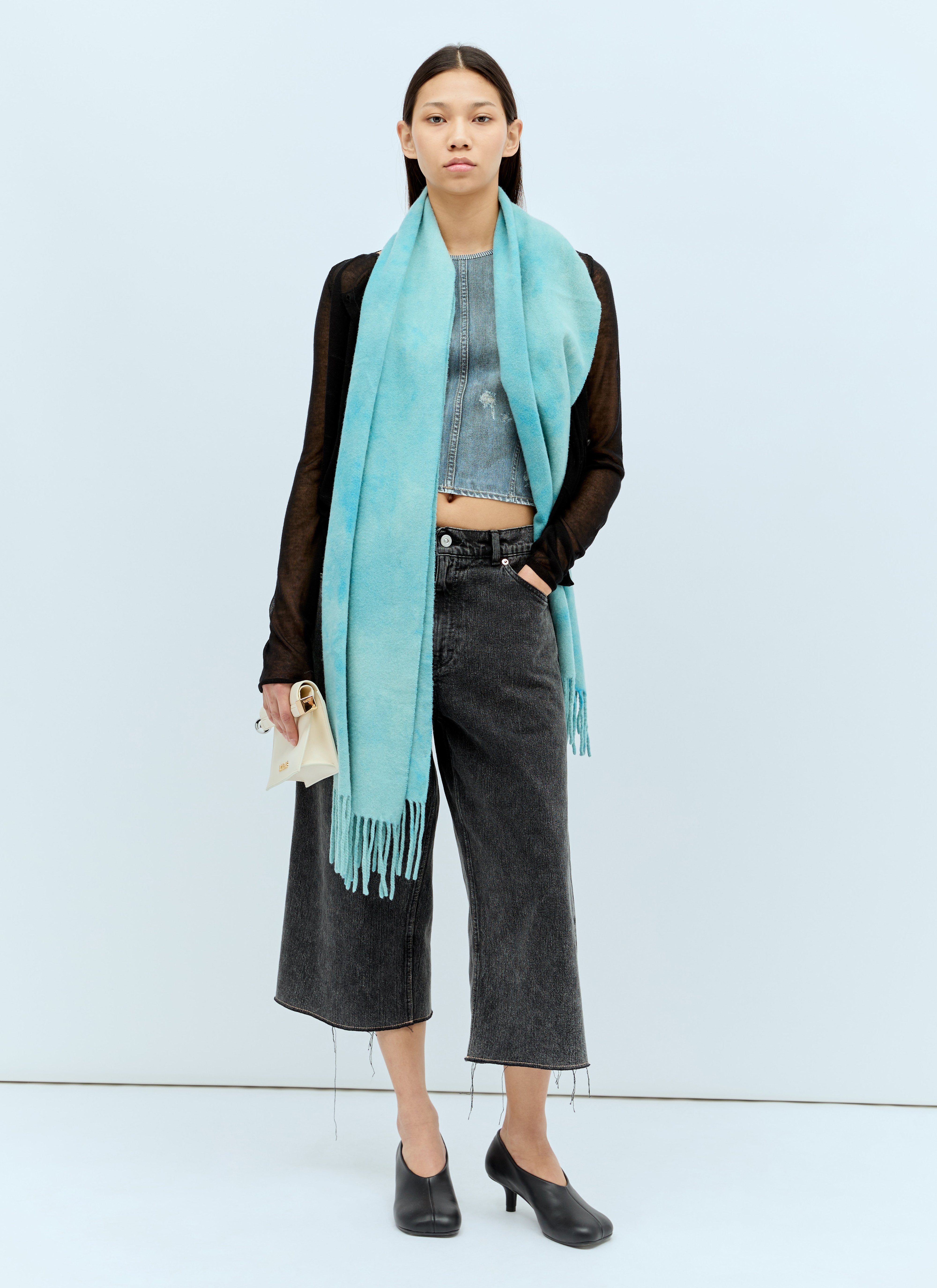 Acne Studios Women Narrow Tie-Dye Wool Scarf