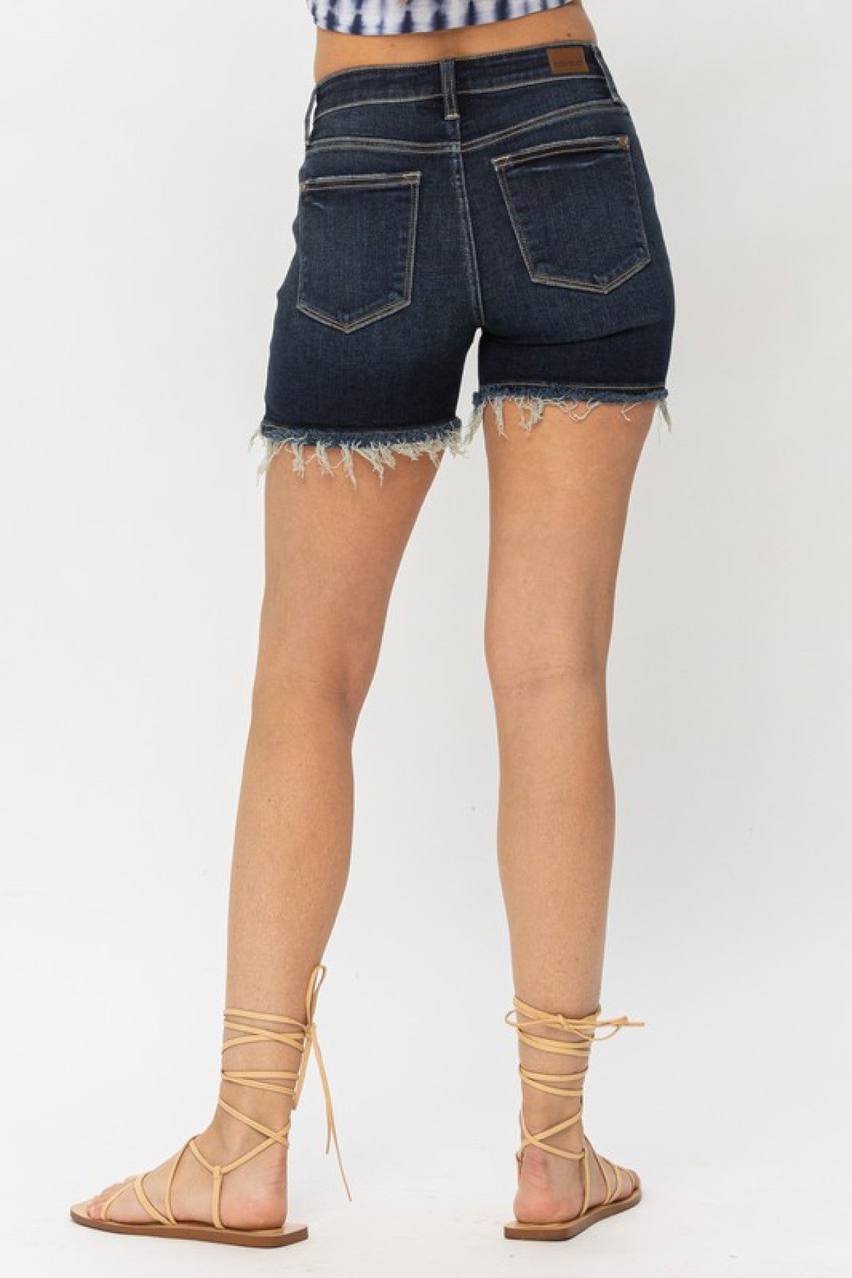 "Liv" Judy Blue HW Destroyed Shorts