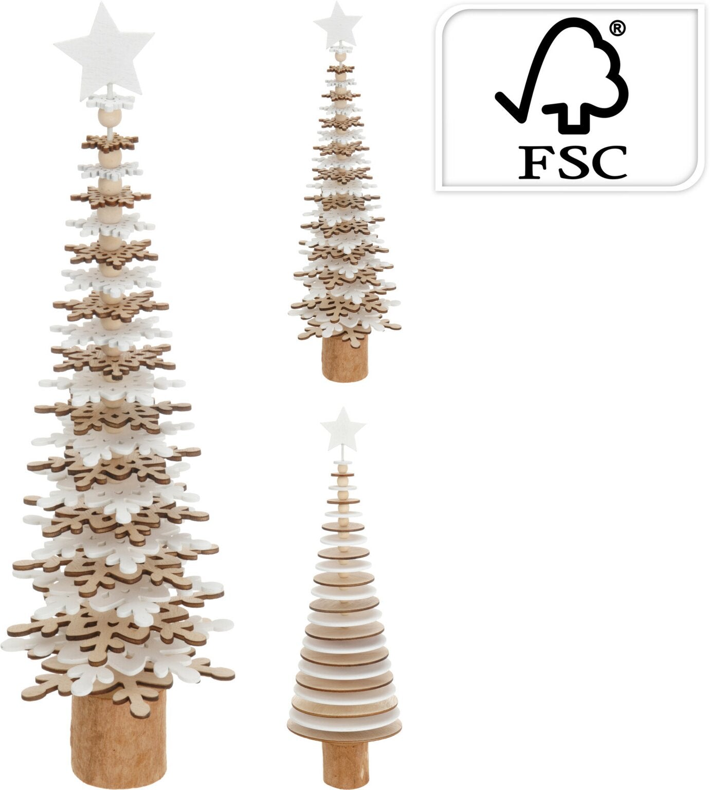 10 Inch Wooden Tree Decor -