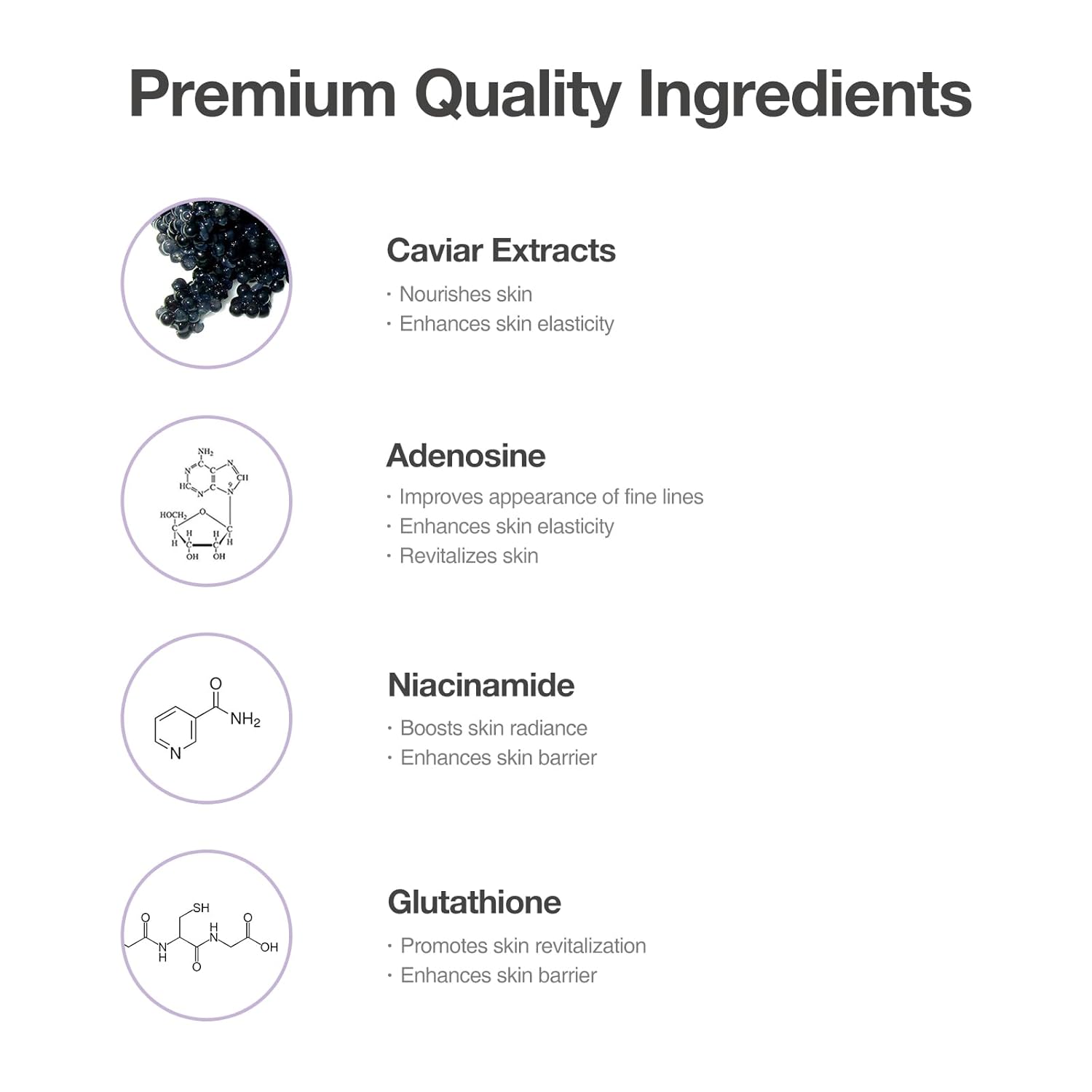 Age Defying Caviar Cream – Premium Anti-Aging Moisturizer with 12% Caviar Extract and Glutathione for Face and Neck (50ml/1.69 oz)