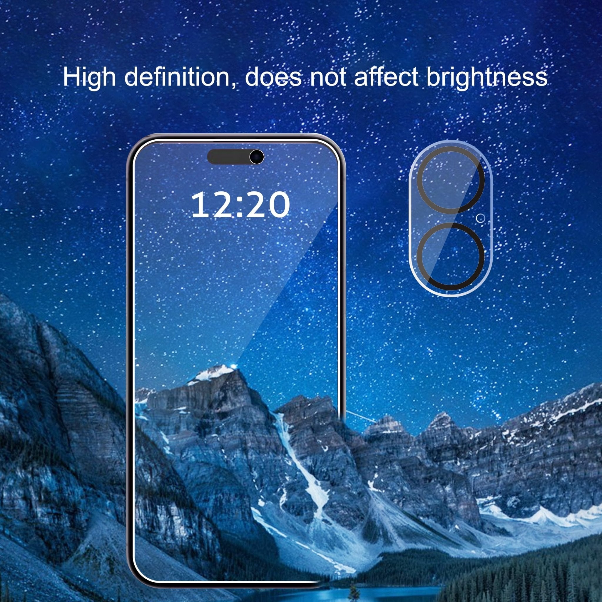 Ailun 3 Pack Privacy Screen Protector for iPhone 16 Pro Max [6.9 inch]+ 3 Pack Camera Lens Protector,Dynamic Island Compatible,Anti Spy Tempered Glass[9H Hardness]-HD