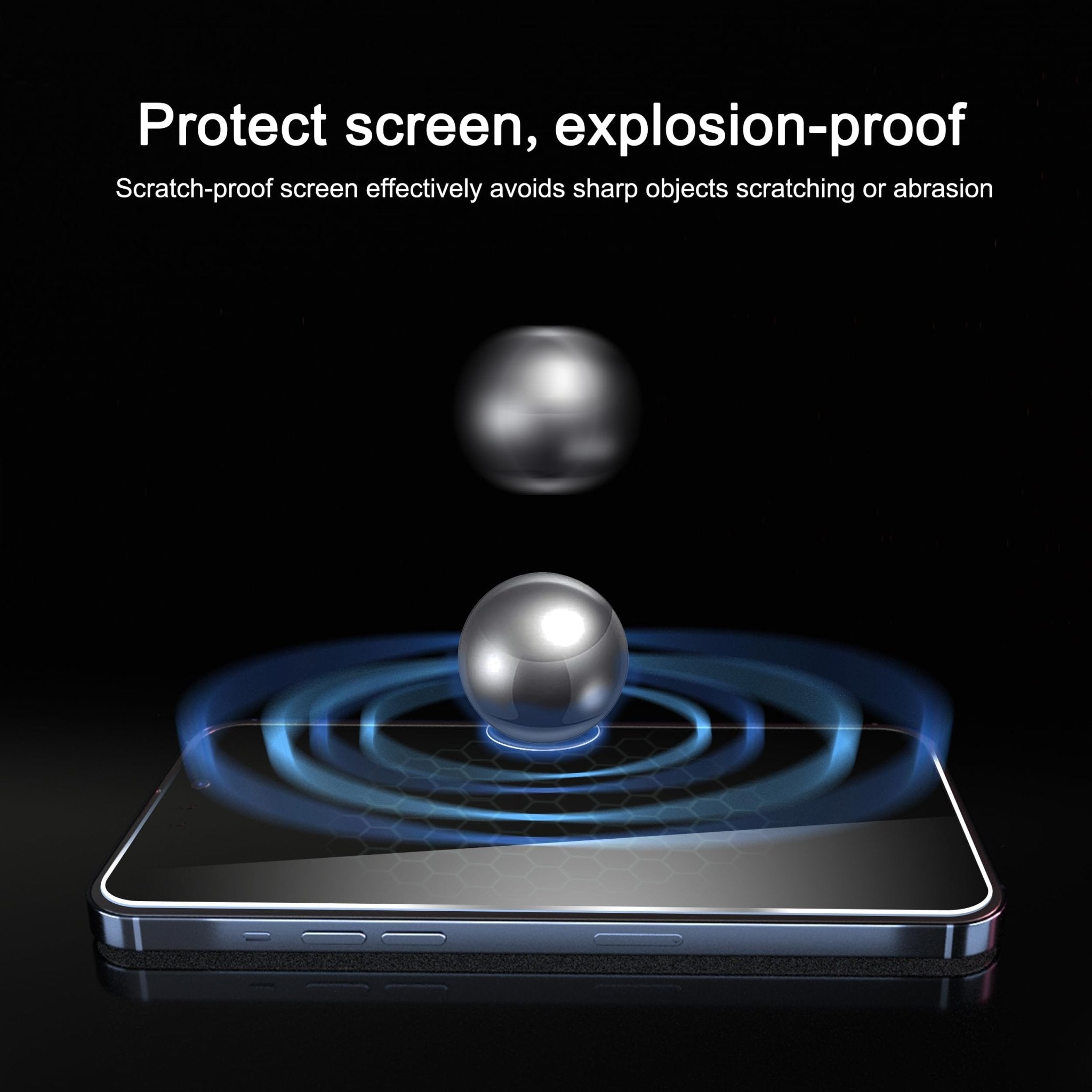 Ailun 3 Pack Privacy Screen Protector for iPhone 16 Pro Max [6.9 inch]+ 3 Pack Camera Lens Protector,Dynamic Island Compatible,Anti Spy Tempered Glass[9H Hardness]-HD