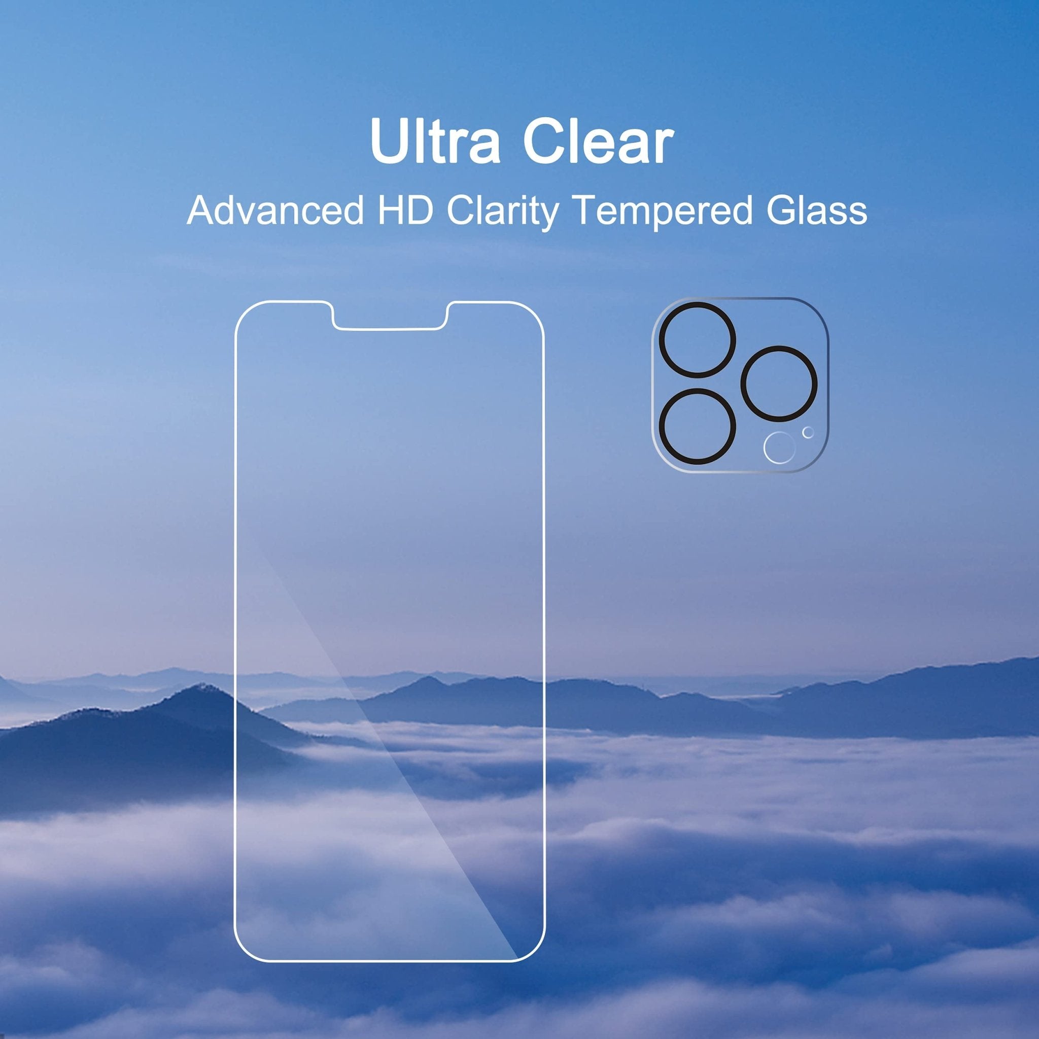 Ailun 3 Pack Screen Protector for iPhone 16 Pro Max [6.9 inch] + 3 Pack Camera Lens Protector with Installation Frame,Sensor Protection,Dynamic Island Compatible,Case Friendly Tempered Glass Film