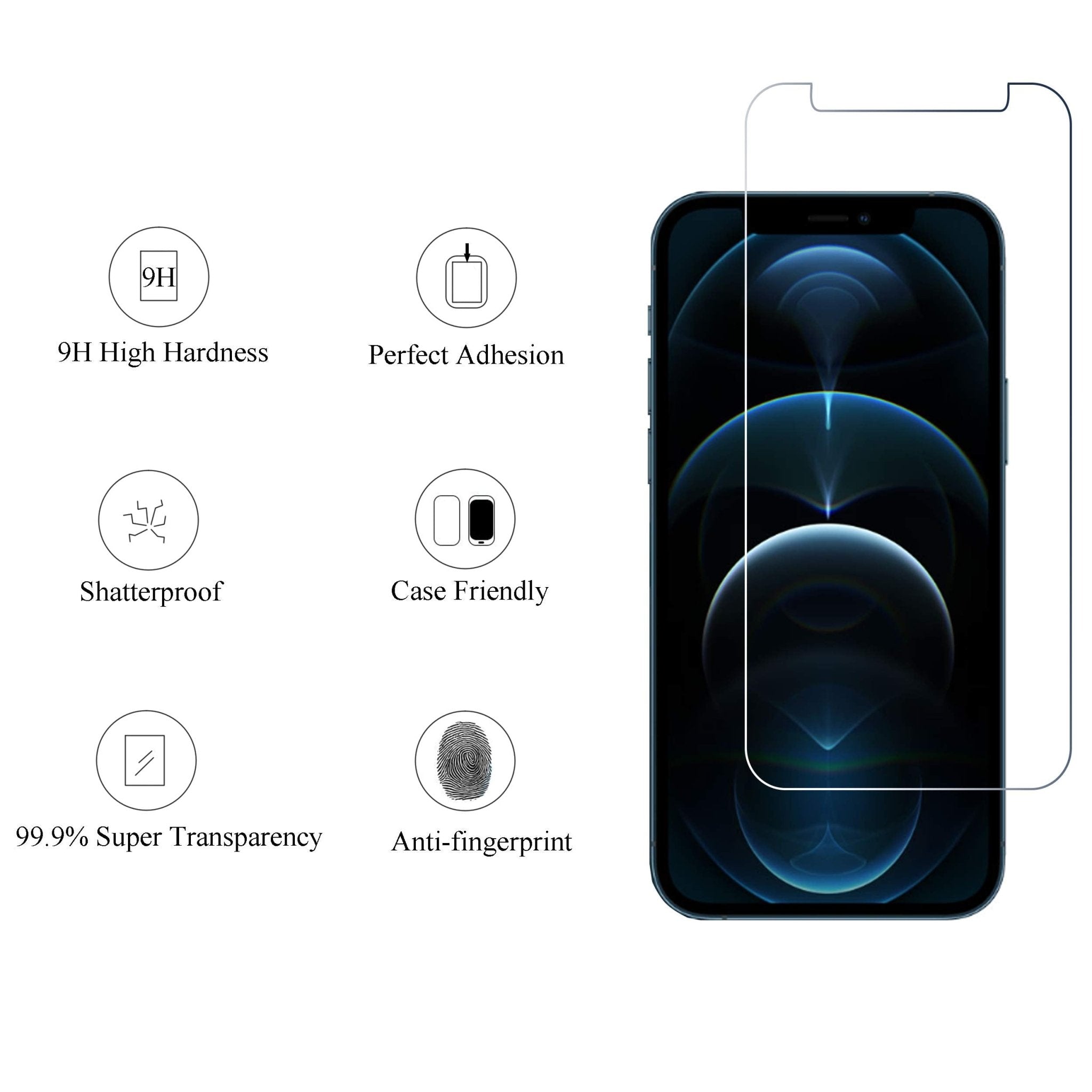 Ailun 3 Pack Screen Protector for iPhone 16 Pro Max [6.9 inch] + 3 Pack Camera Lens Protector with Installation Frame,Sensor Protection,Dynamic Island Compatible,Case Friendly Tempered Glass Film