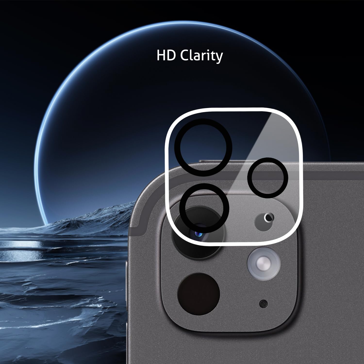 Ailun Camera Lens Protector for iPad Pro 11 Inch 2024 5th Generation and iPad Pro 13 Inch 2024 7th Generation, 9H Hardness,Ultra HD,Anti-Scratch,Case Friendly [Does not Affect Night Shots][3 Pack]