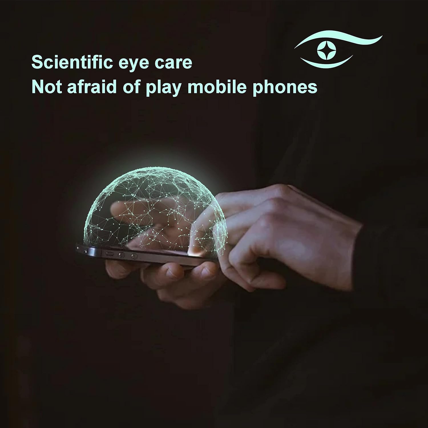 Ailun [Eye Protection] Anti Blue Light Screen Protector for iPhone 12 Pro Max 2 Pack [6.7 inch]+ 2 Pack Camera Lens Protector, Case Friendly Tempered Glass Film,[9H Hardness] - HD