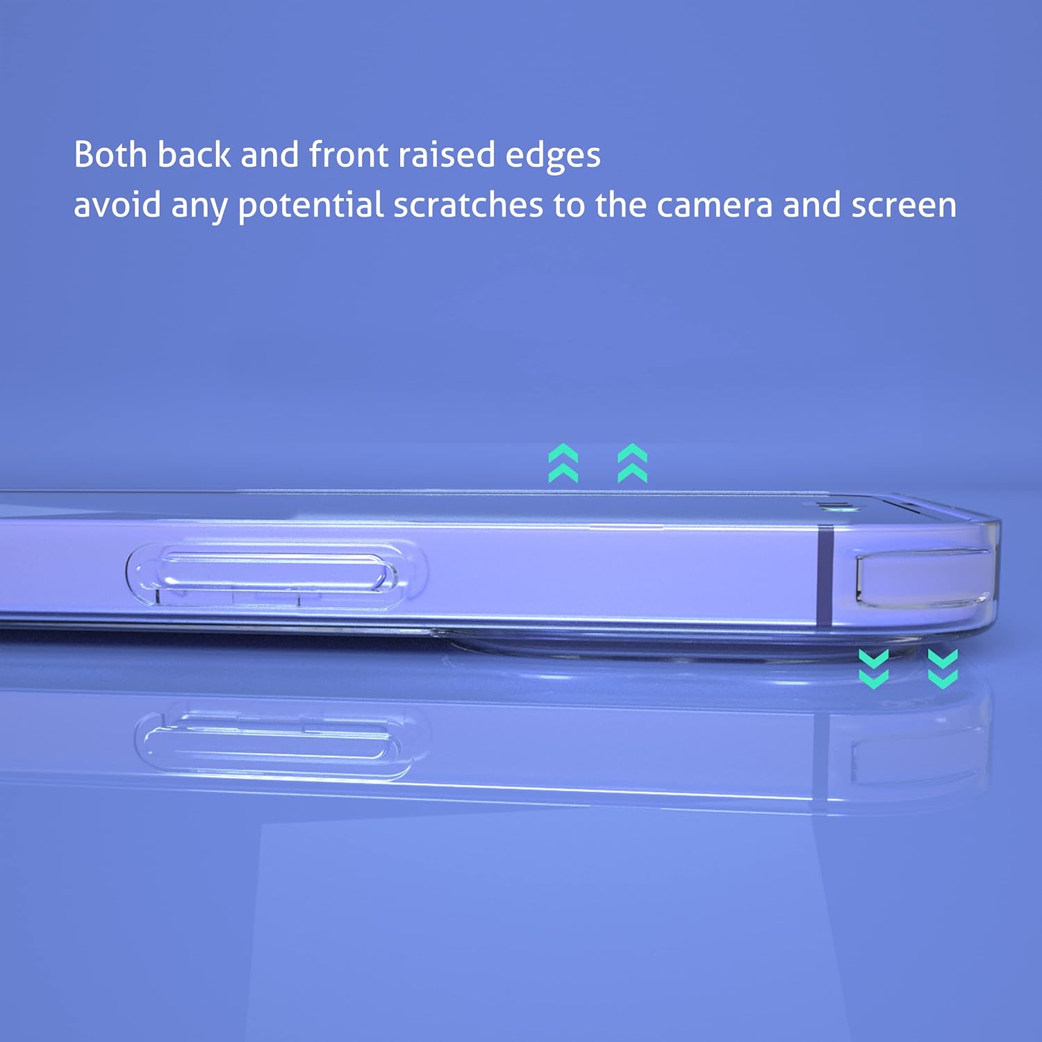 Ailun for iPhone 14 Pro Max [6.7 inch] [1 x Phone Case+1 x Glass Screen Protector] Shock Absorption Bumper PC and TPU Clear Cover, Dynamic Island Compatible, Sensor Protection Tempered Glass