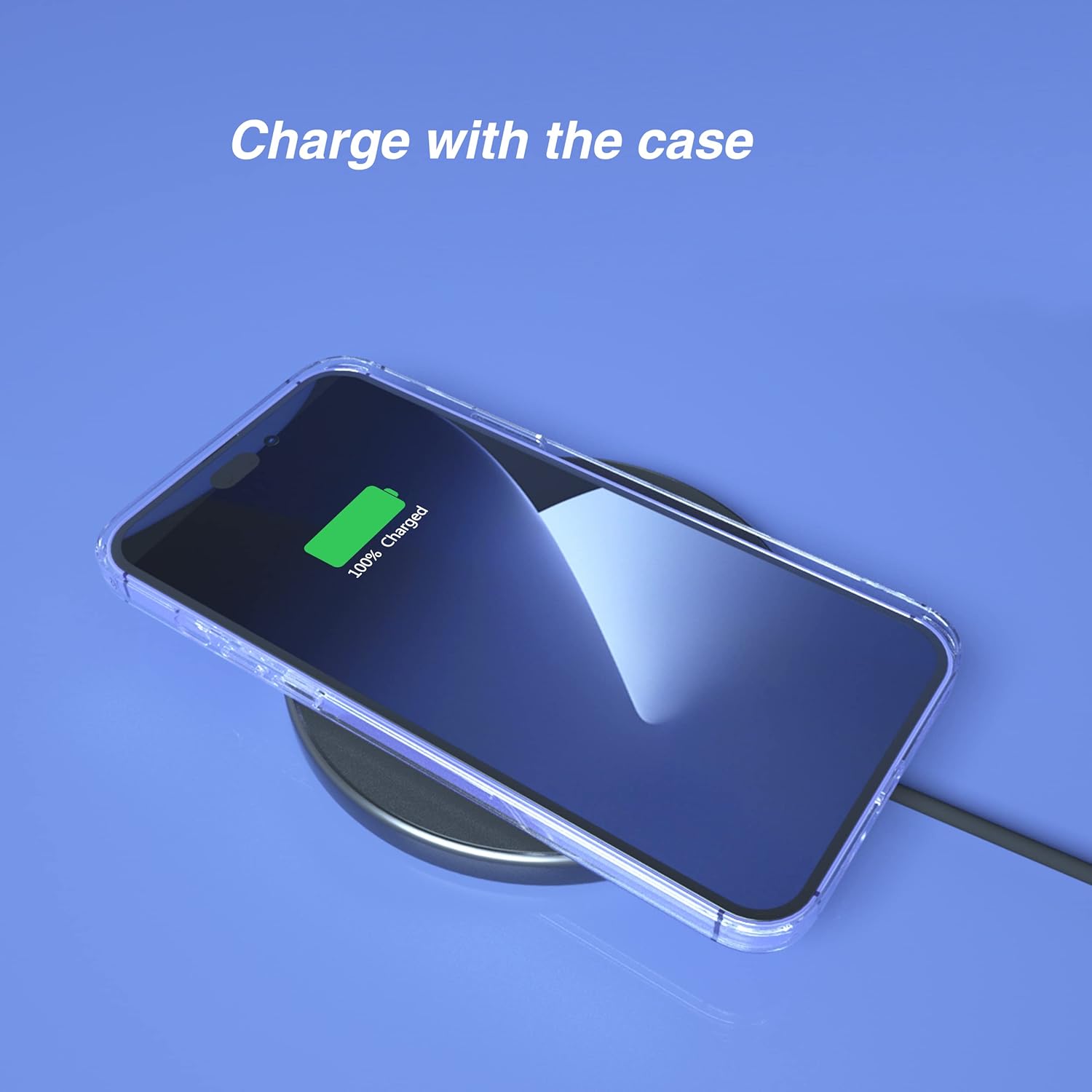 Ailun for iPhone 14 Pro Max [6.7 inch] [1 x Phone Case+1 x Glass Screen Protector] Shock Absorption Bumper PC and TPU Clear Cover, Dynamic Island Compatible, Sensor Protection Tempered Glass