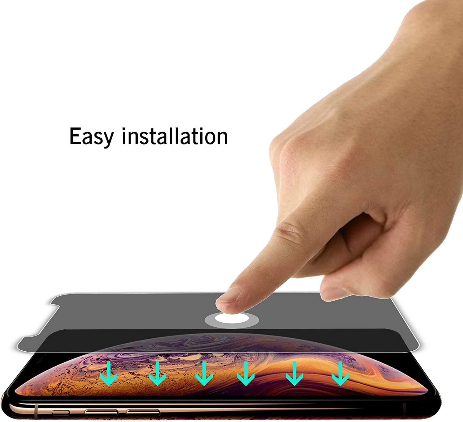 Ailun Privacy Screen Protector for iPhone 16e / iPhone 14 / iPhone 13 / iPhone 13 Pro [6.1 Inch] 2 Pack Anti Spy Private Tempered Glass Anti-Scratch Case Friendly [Not for iPhone 16 6.1 Inch]