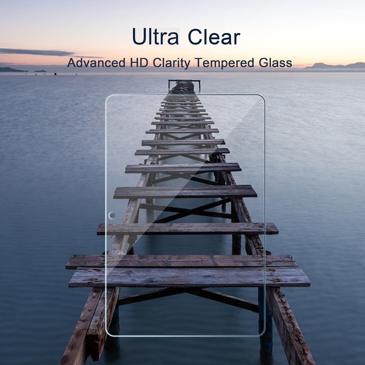 Ailun Screen Protector for Amazon Kindle Fire HD 8/8 Plus/Kids [8 inch] 2022&2020 Released - 0.33mm Tempered Glass, Ultra Clear, Anti-Scratch, Case Friendly