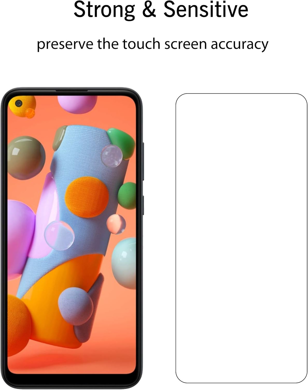 Ailun Screen Protector for Galaxy A21 3 Pack Tempered Glass Ultra Clear Anti-Scratch Case Friendly