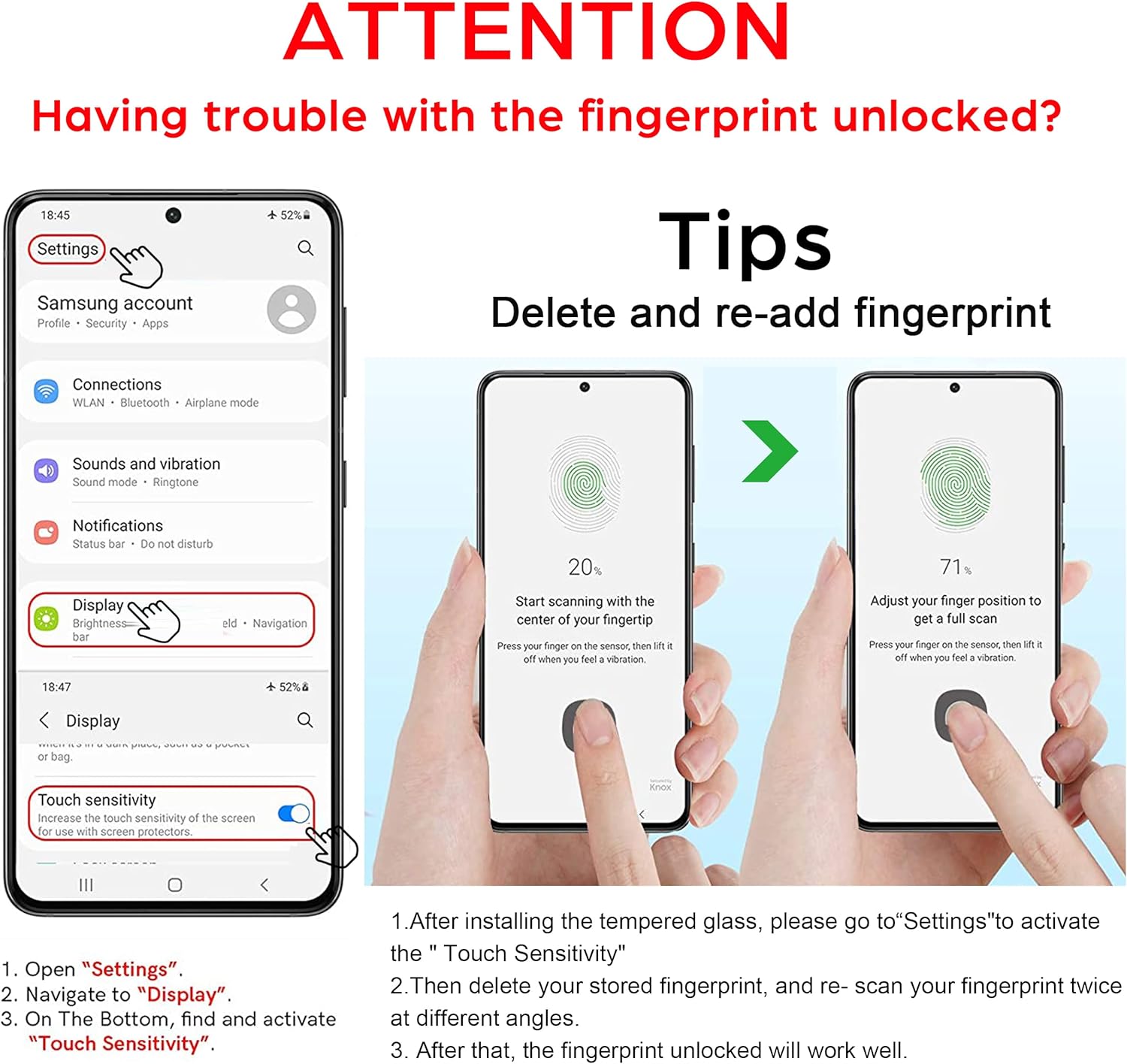 Ailun Screen Protector for Galaxy S21 5G [6.2 inch] 2Pack + 2Pack Camera Lens Tempered Glass Fingerprint Unlock Compatible 0.33mm Clear Anti-Scratch Case Friendly [Not for Galaxy S21 Plus]