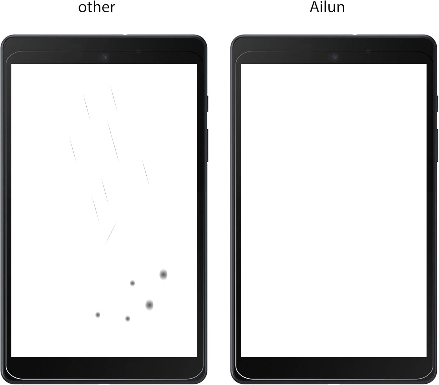 Ailun Screen Protector for Galaxy Tab S8 Plus/S7 FE/S7+, 12.4 inch 2Pack Tempered Glass 9H Hardness 2.5D Edge Ultra Clear Anti Scratch Case Friendly