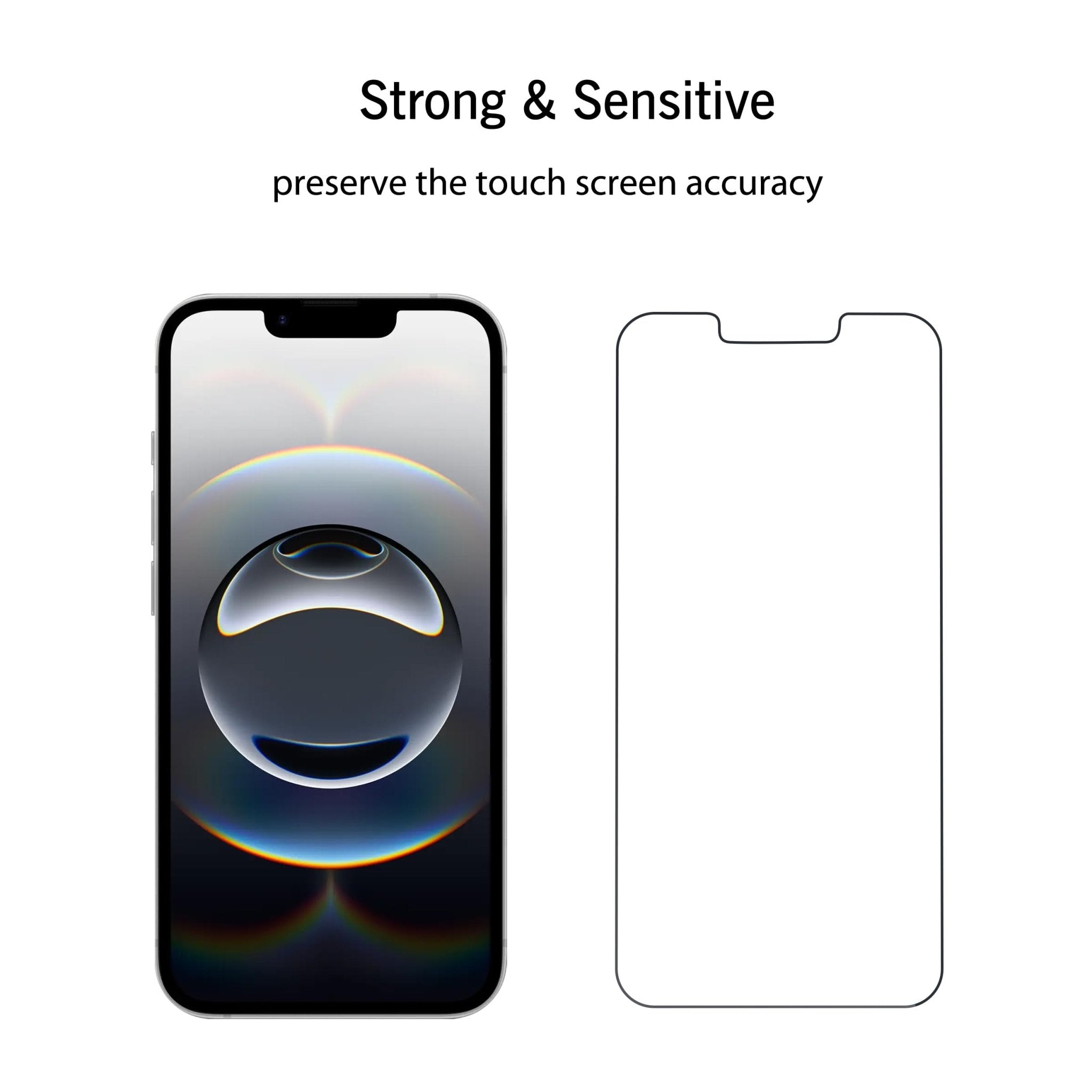 Ailun Screen Protector for iPhone 16e / iPhone 14 / iPhone 13 / iPhone 13 Pro [6.1 Inch] Display 3 Pack Tempered Glass, Case Friendly [Not for iPhone 16 6.1 Inch]