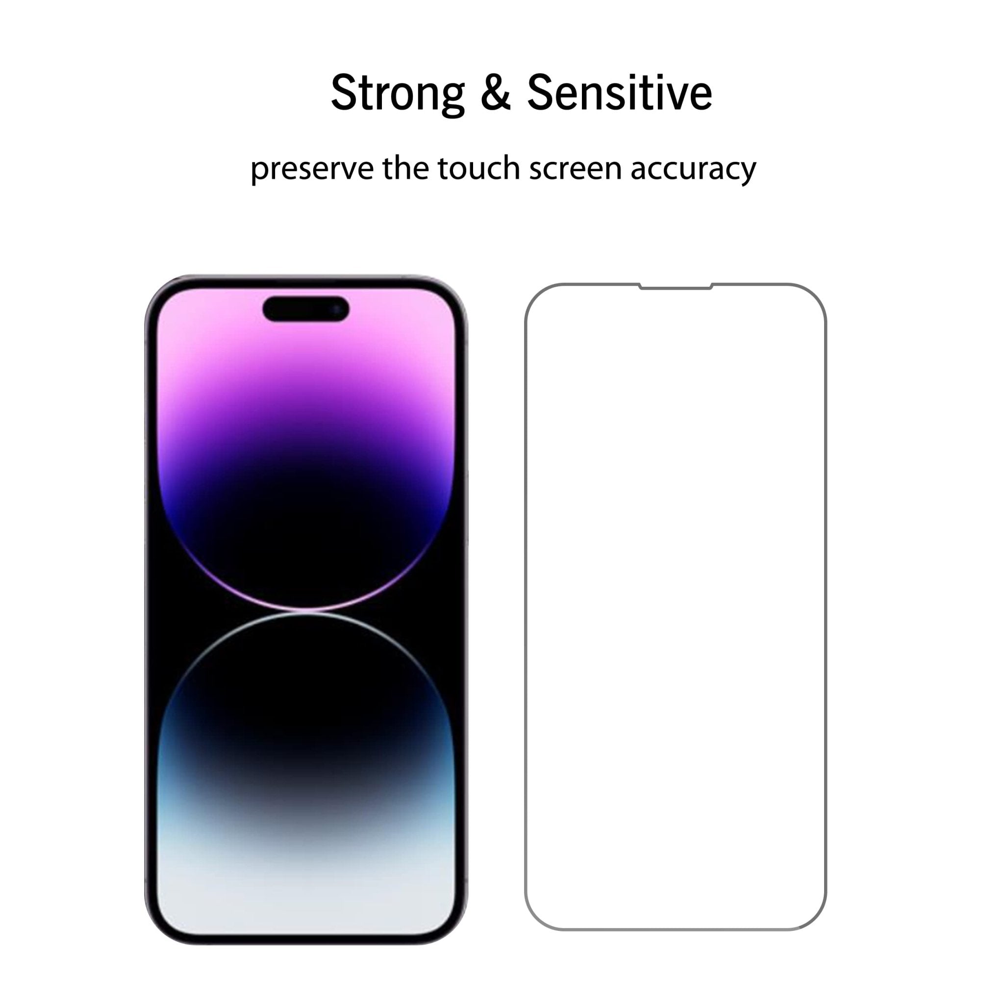 Ailun Screen Protector for iPhone 16e / iPhone 14 / iPhone 13 / iPhone 13 Pro [6.1 Inch] Display 3 Pack Tempered Glass, Case Friendly [Not for iPhone 16 6.1 Inch]