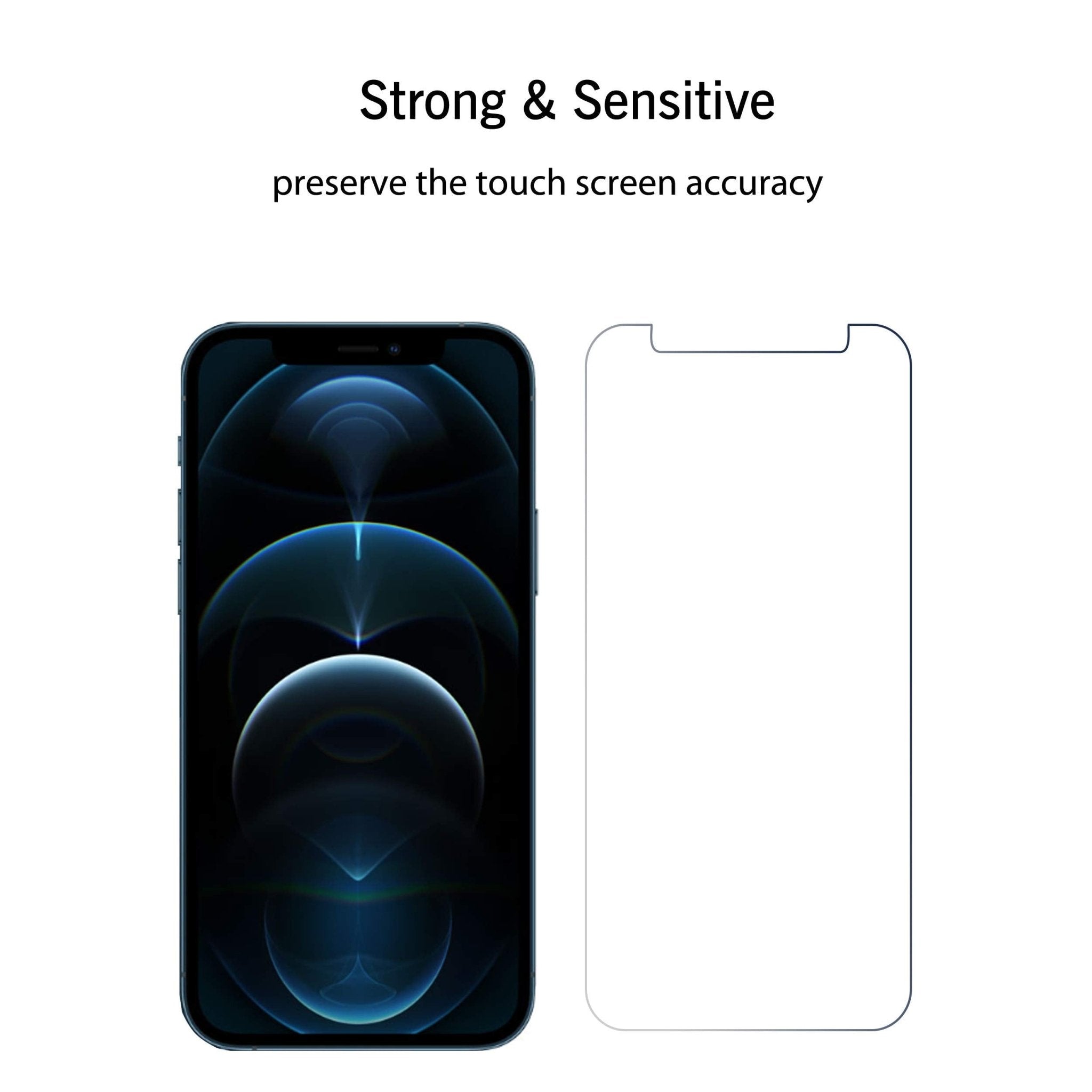 Ailun Screen Protector for iPhone 16e / iPhone 14 / iPhone 13 / iPhone 13 Pro [6.1 Inch] Display 3 Pack Tempered Glass, Case Friendly [Not for iPhone 16 6.1 Inch]