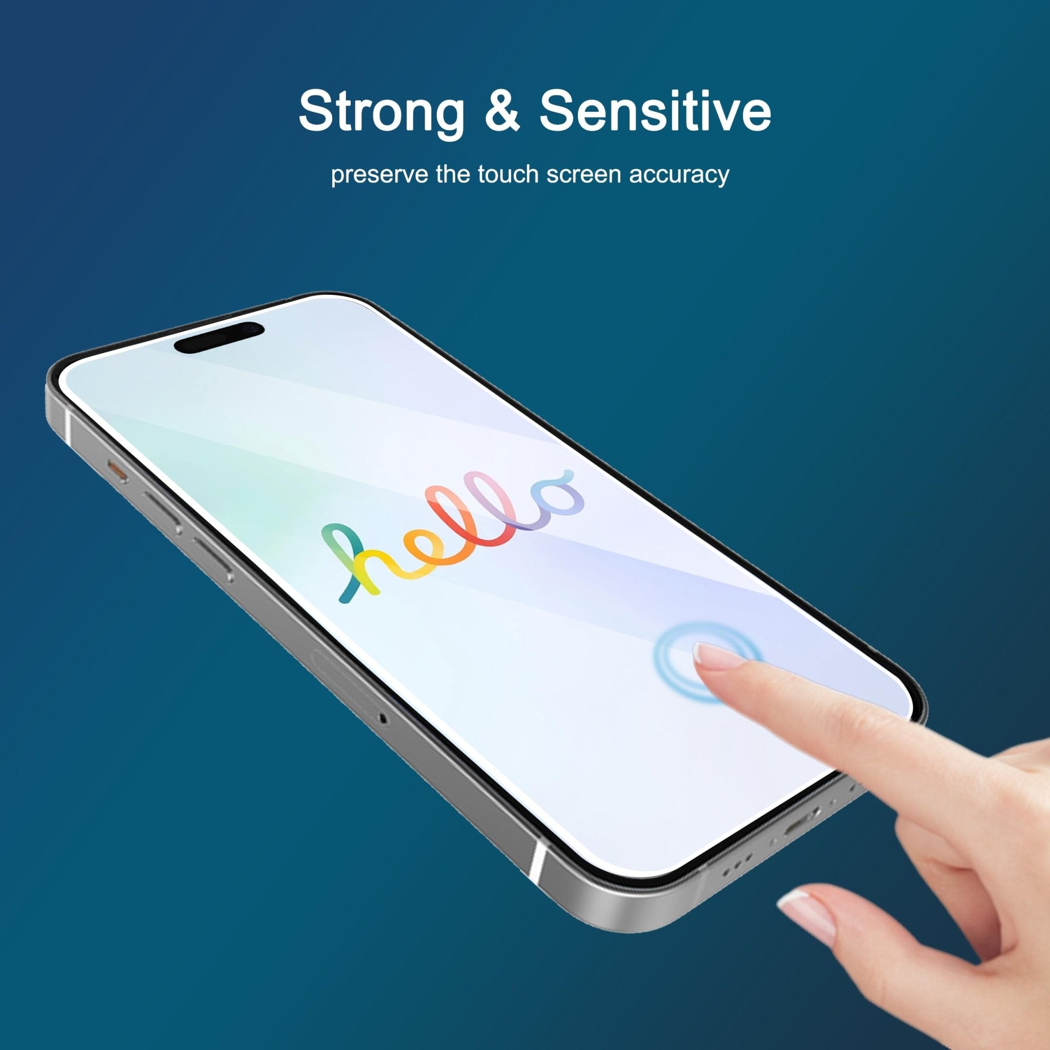 Ailun Screen Protector for iPhone 16e / iPhone 14 / iPhone 13 / iPhone 13 Pro [6.1 Inch] Display 3 Pack Tempered Glass, Case Friendly [Not for iPhone 16 6.1 Inch]