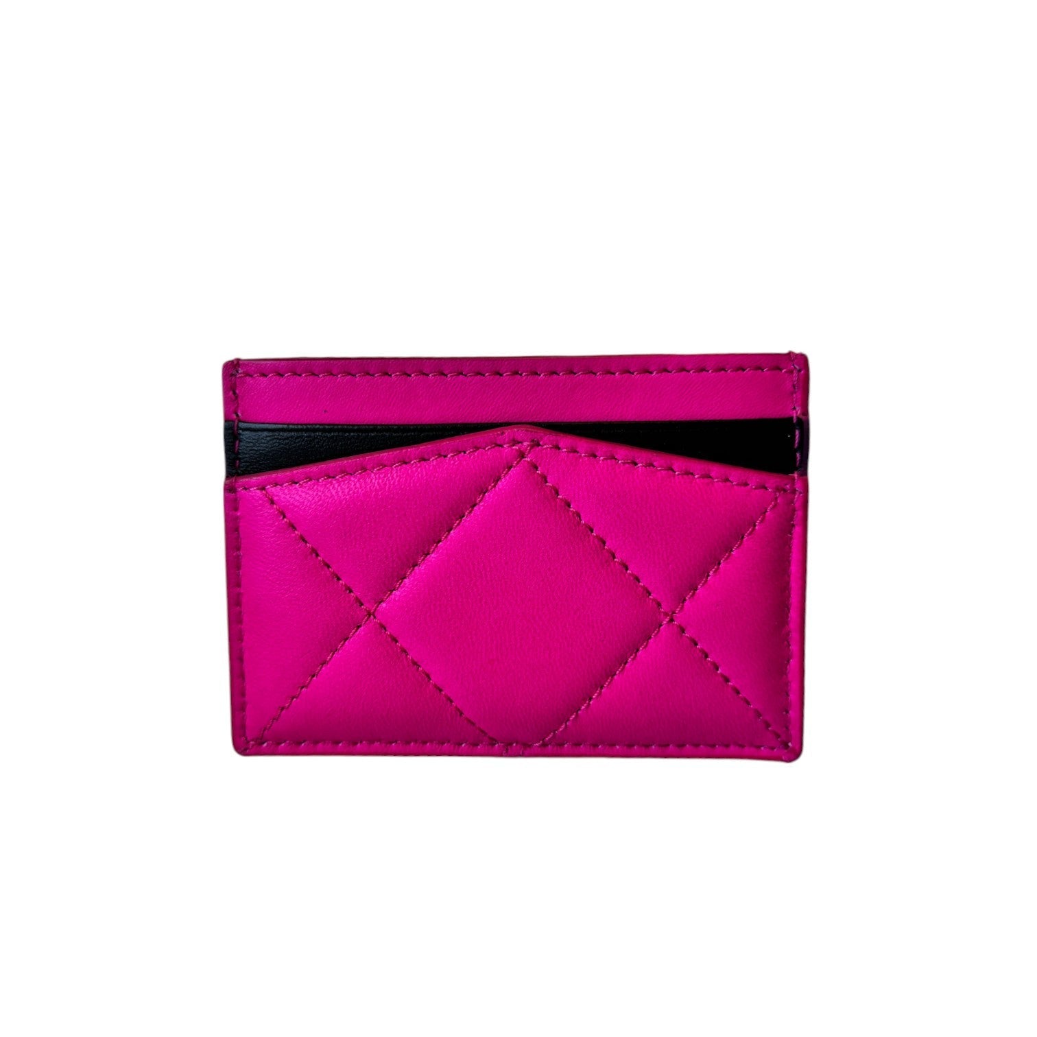 Alexander McQueen Quilted Leather McQueen Graffiti Card Holder