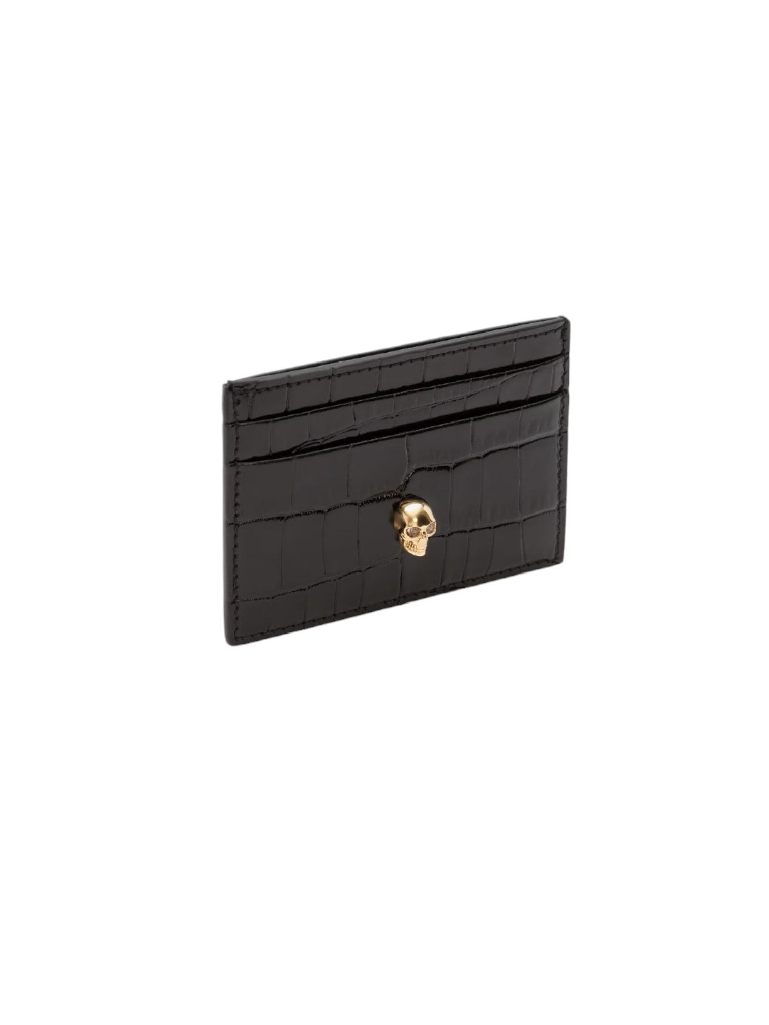 Alexander McQueen Women's Skull Card Holder, Black