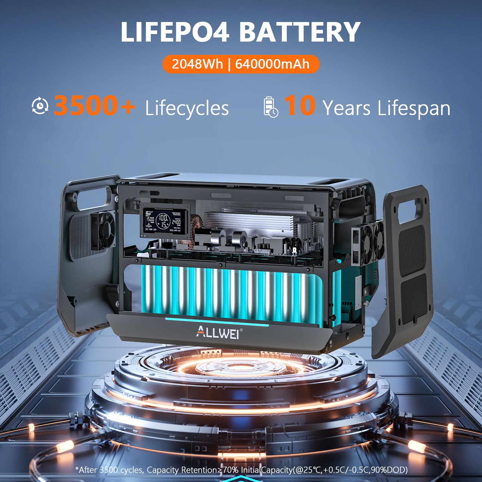 ALLWEI Portable Power Station 300W, 280Wh Solar Generator with 110V Pure Sine Wave AC Outlet, Backup Lithium Battery Generator for CPAP Outdoor RV Camping Emergency Home Use