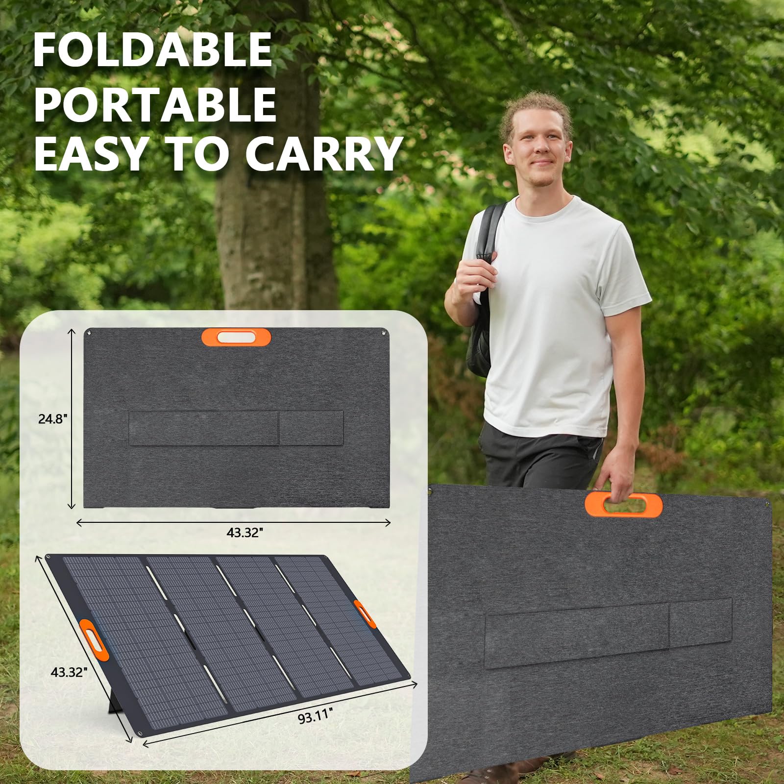 ALLWEI Portable Power Station 300W, 280Wh Solar Generator with 110V Pure Sine Wave AC Outlet, Backup Lithium Battery Generator for CPAP Outdoor RV Camping Emergency Home Use