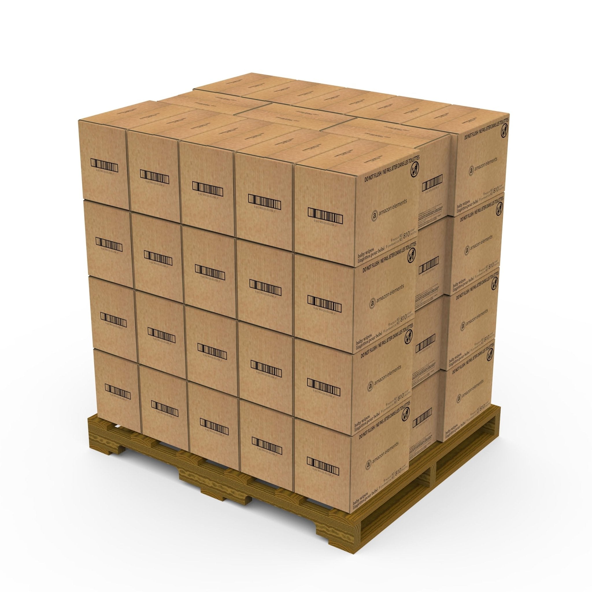 Amazon Elements Baby Wipes, Unscented, 810 Count, Flip-Top Packs