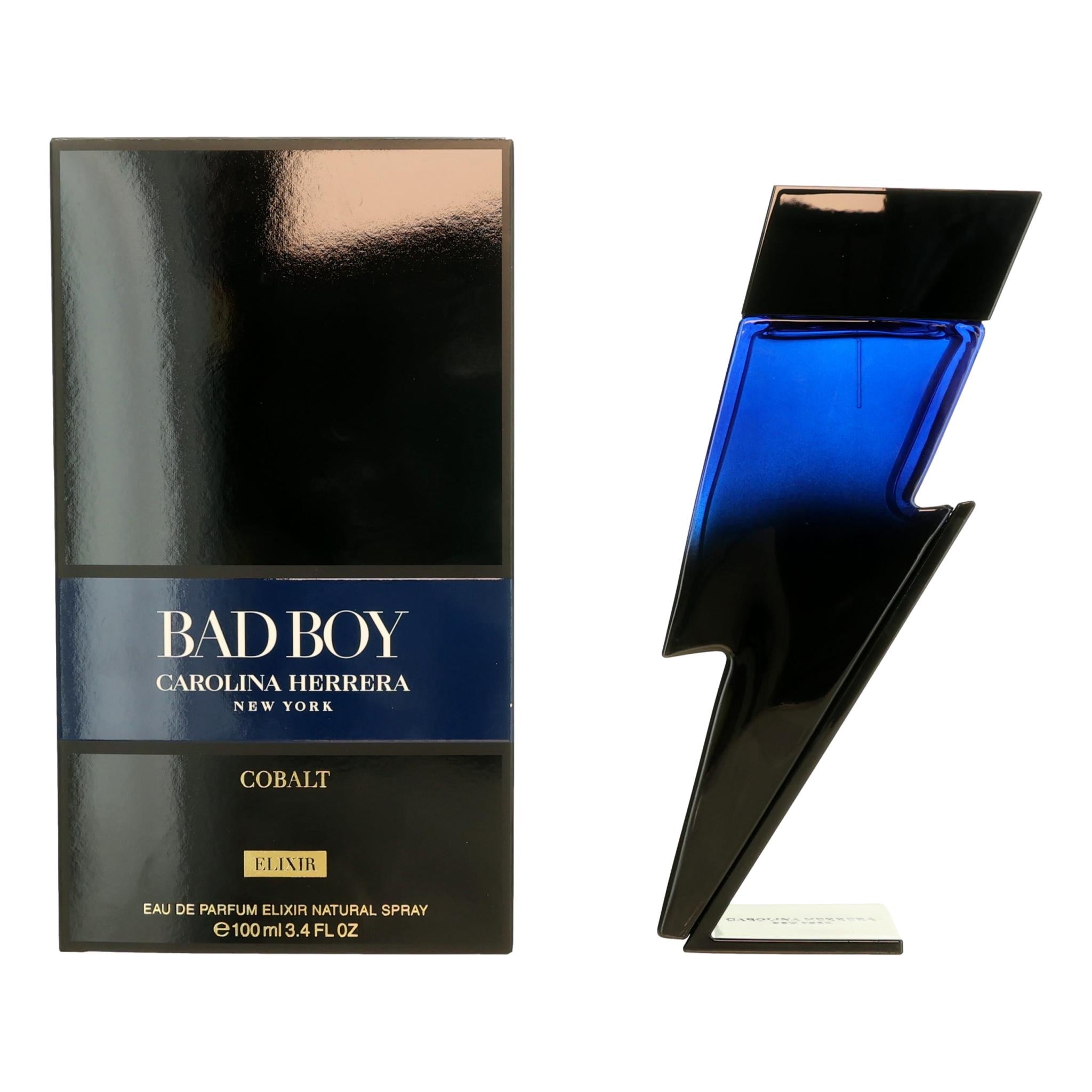 Carolina Herrera Bad Boy Cobalt Elixir Eau de Parfum Spray for Men 3.4 Oz