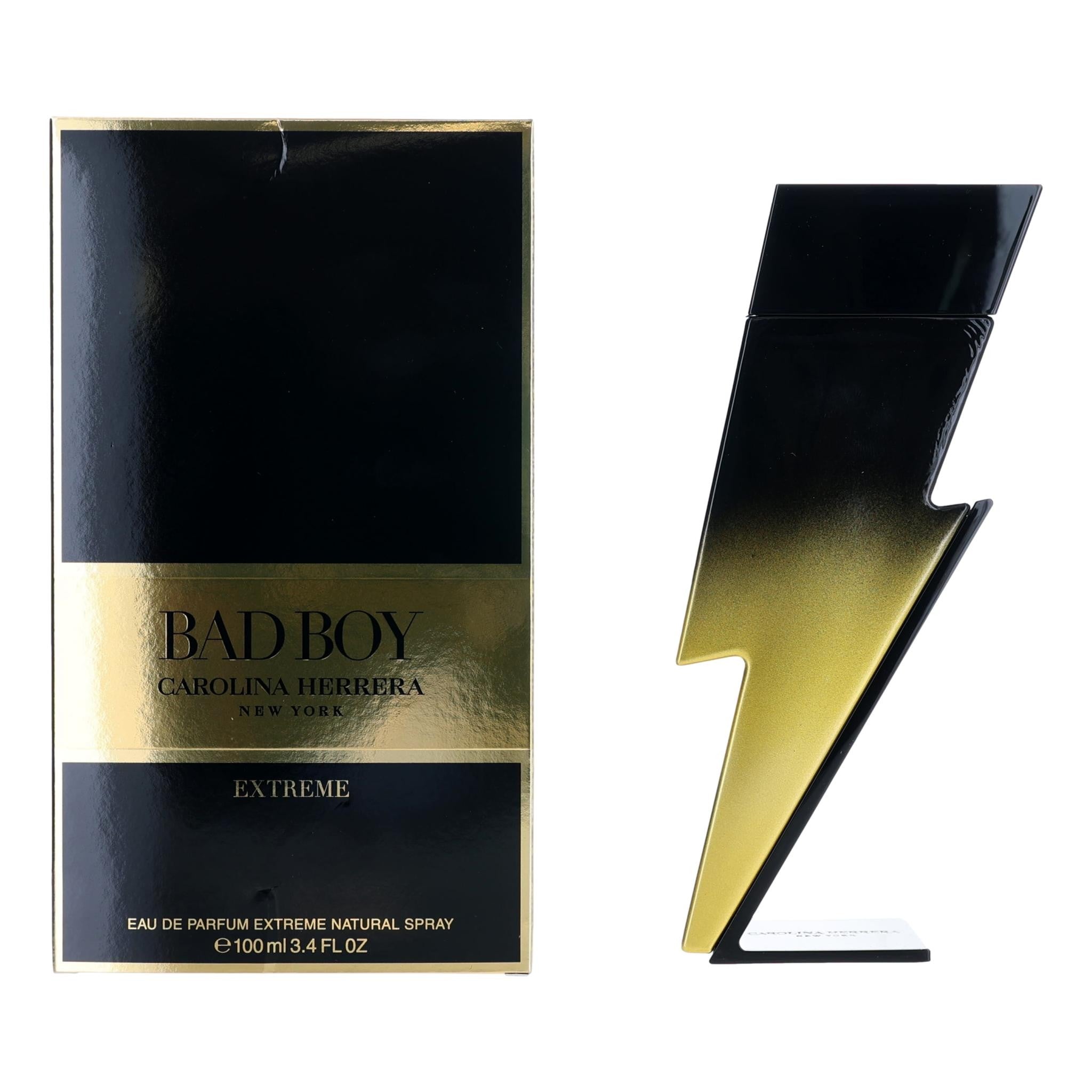Carolina Herrera Bad Boy Extreme Eau De Pafum Extreme Spray for Men 3.4 Oz