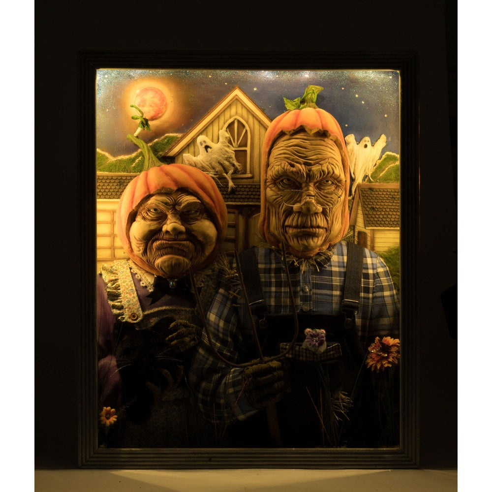 American Gothic Pumpkin Wall Piece by Katherine's Collection