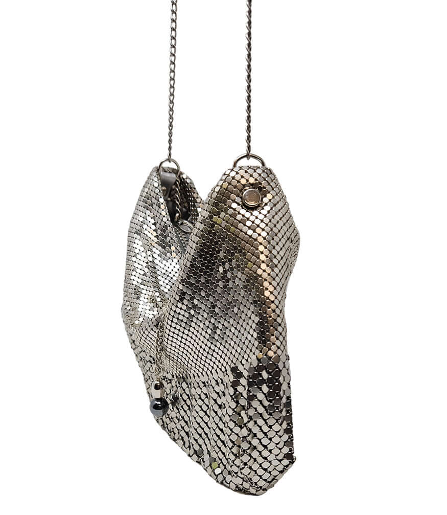 Laura B Ana Silver Disco Bag