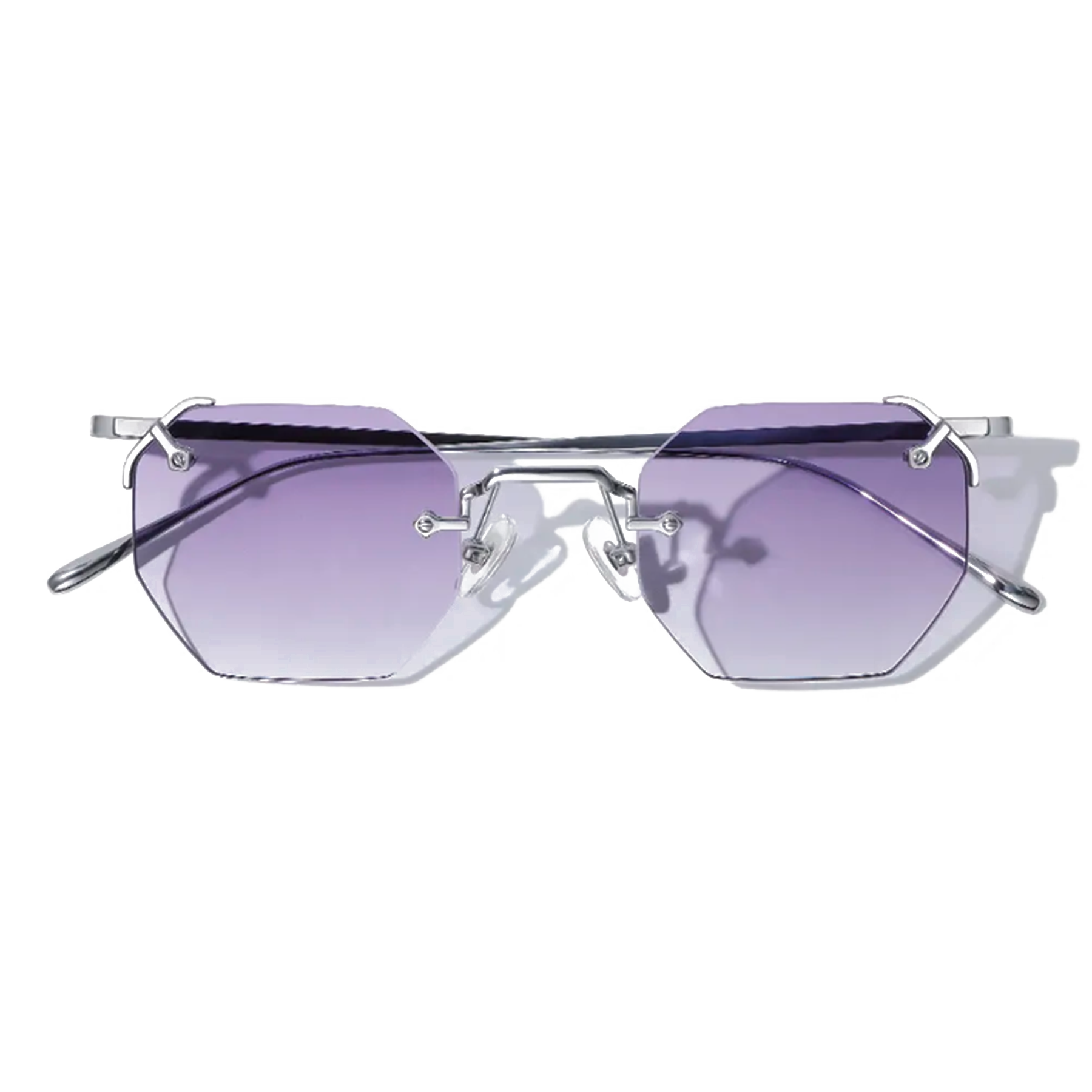 A.M. Metal Hexagon Sunglasses