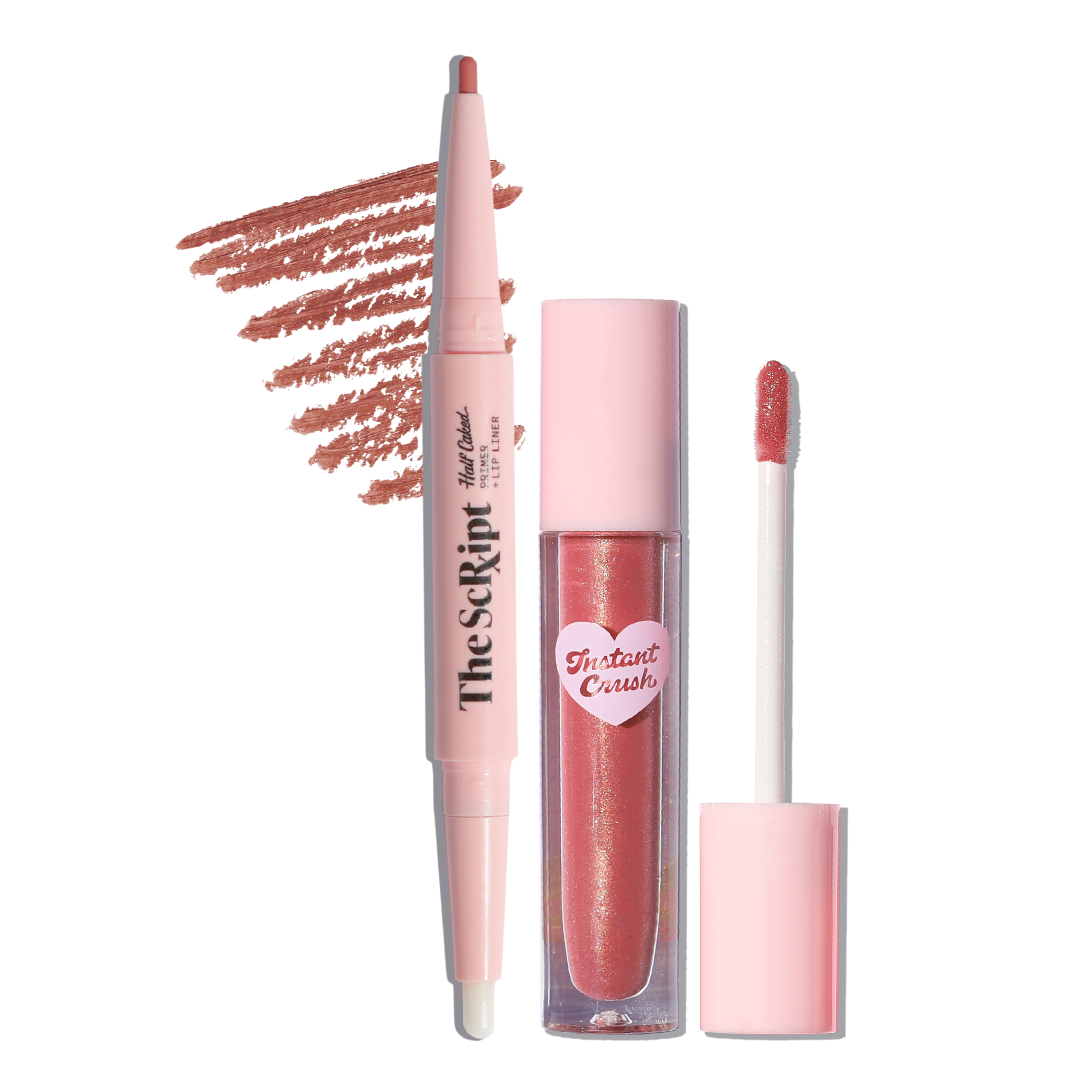 Lip Liner + Lip Gloss Duo (AM to PM / Lucky Charm) by Half Caked