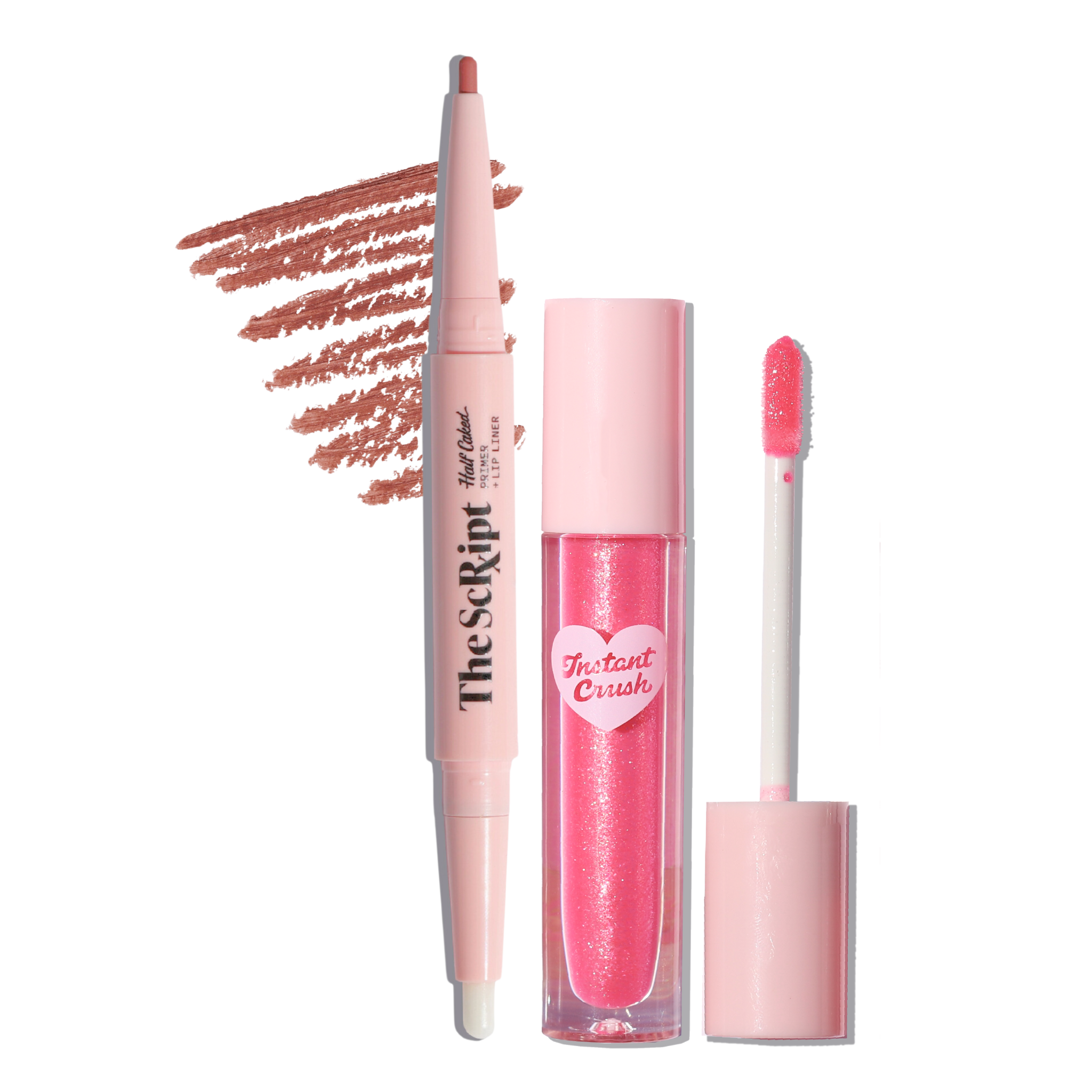 Lip Liner + Lip Gloss Duo (AM to PM / Pinky Ring) by Half Caked