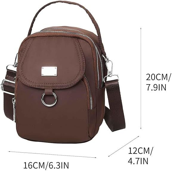 Army Green Water-Proof Women Crossbody Bag Multi Compartment Mobile Phone Bag Women Messenger Bag Casual Oxford Cloth Women Bag Shoulder