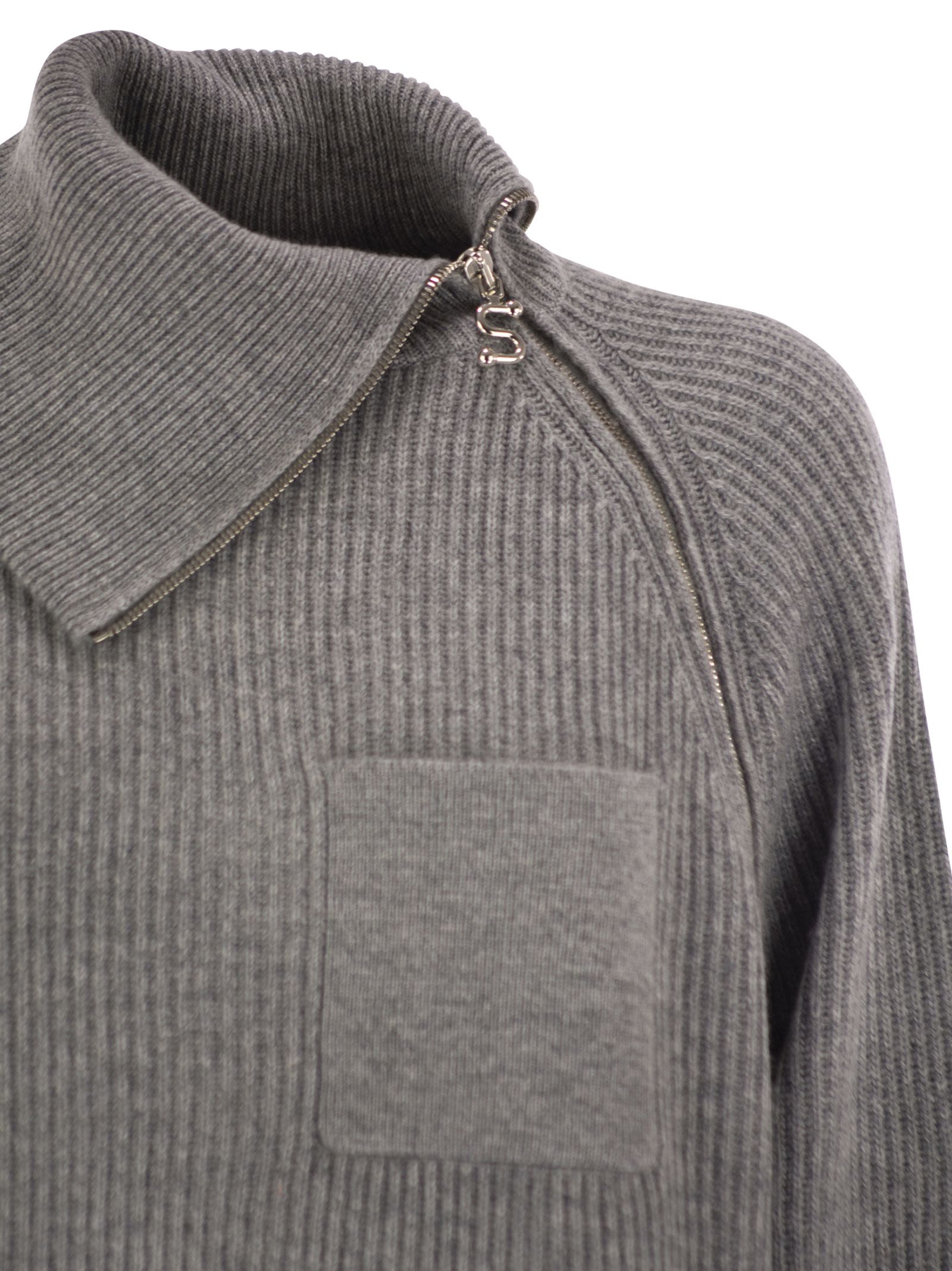 Sportmax Women Salpa - Cashmere-Blend Sweater With Zip