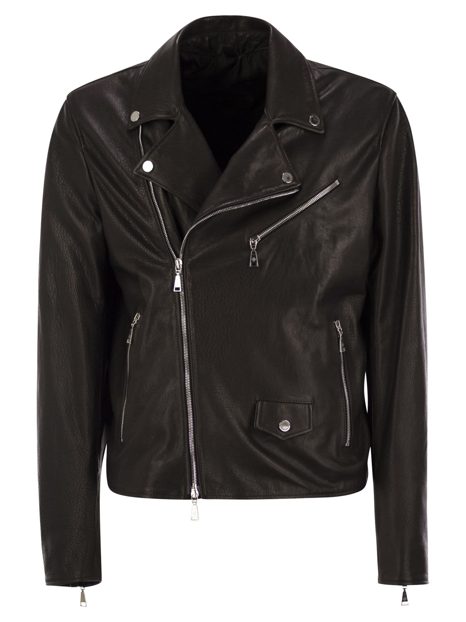 Tagliatore Men Lambskin Biker Jacket