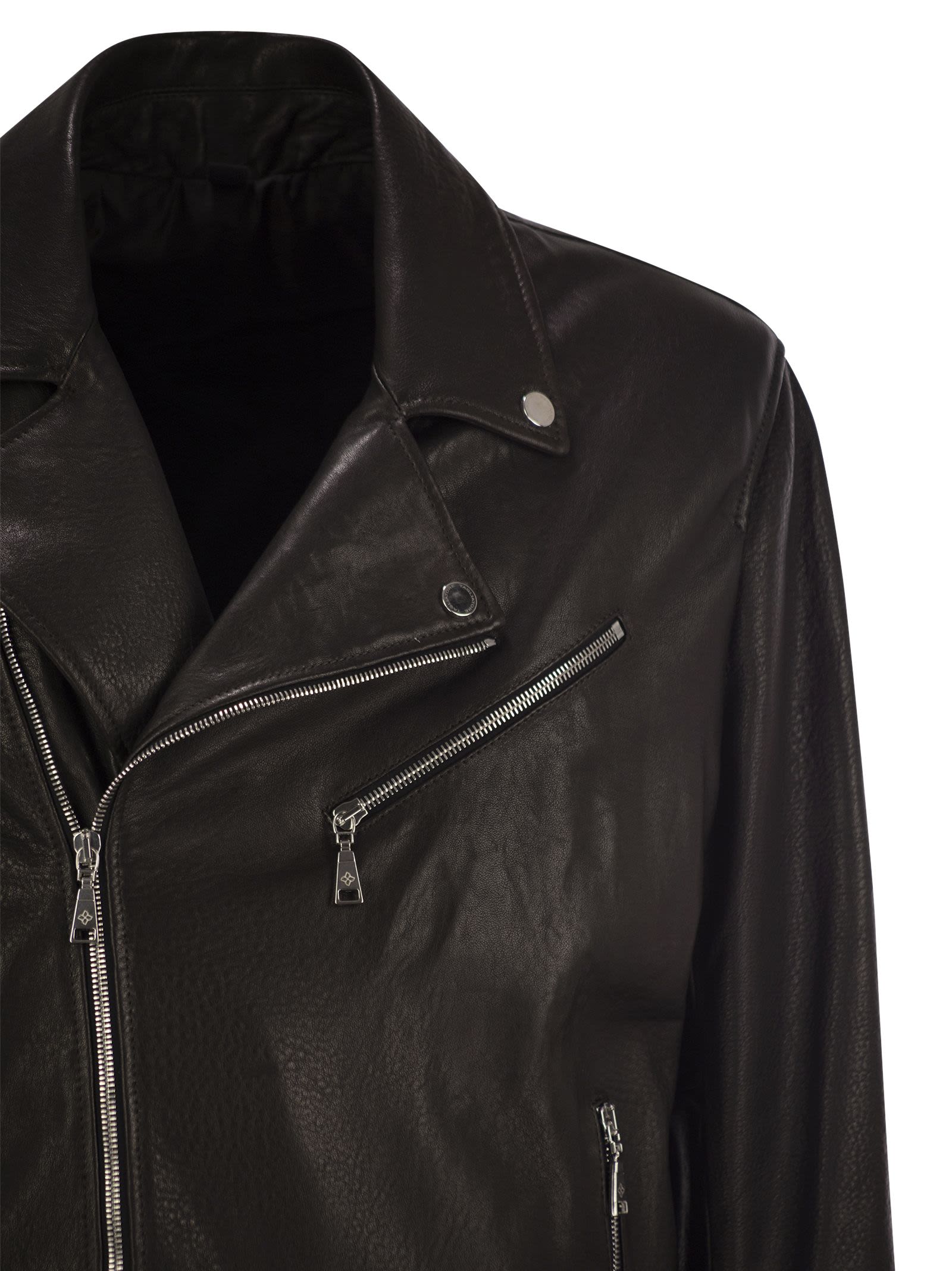 Tagliatore Men Lambskin Biker Jacket
