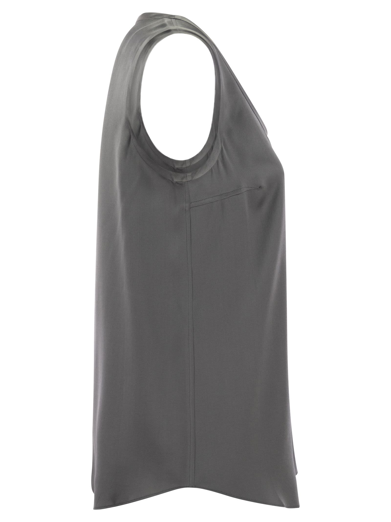 Brunello Cucinelli Women Stretch Silk Satin Top