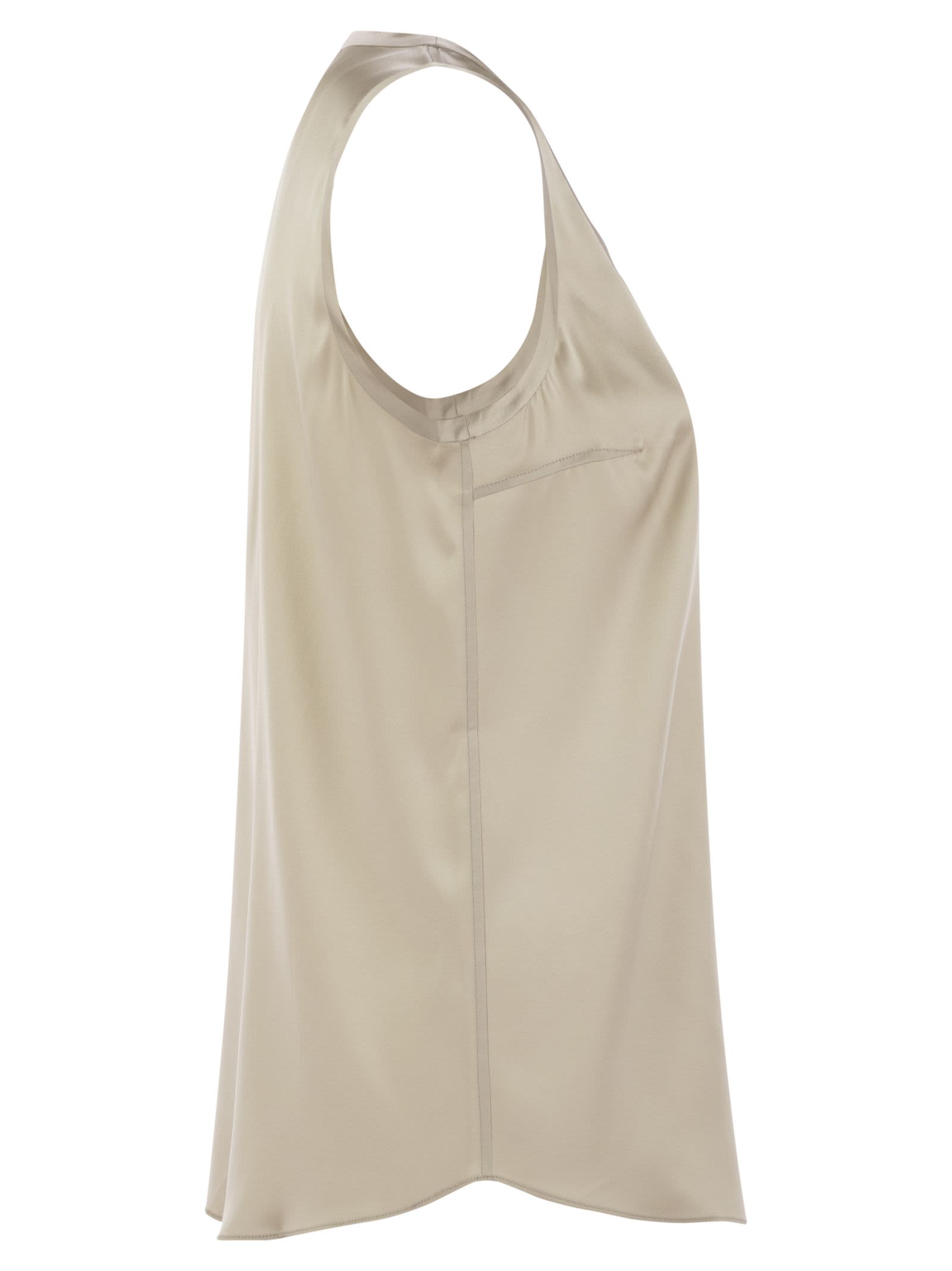 Brunello Cucinelli Women Stretch Silk Satin Top